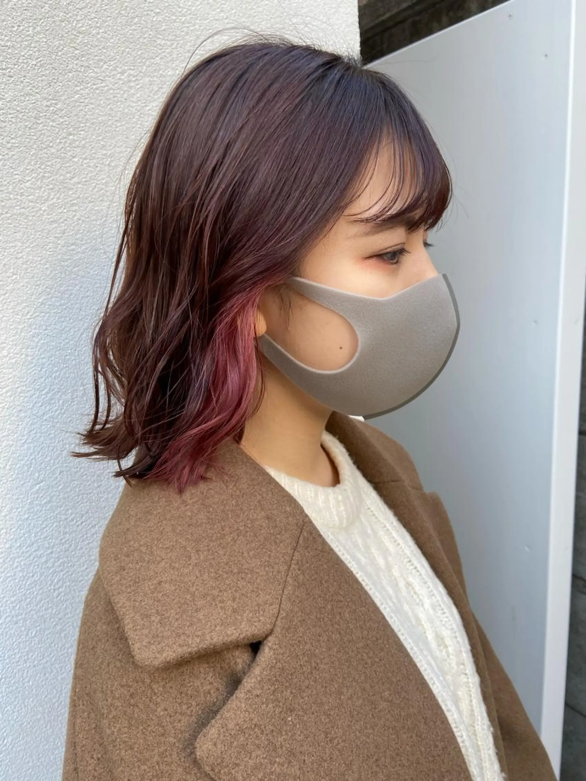 ミディアム カラー ヘアアレンジ satsuki 暖色・ブラウンカラーのヘアスタイル