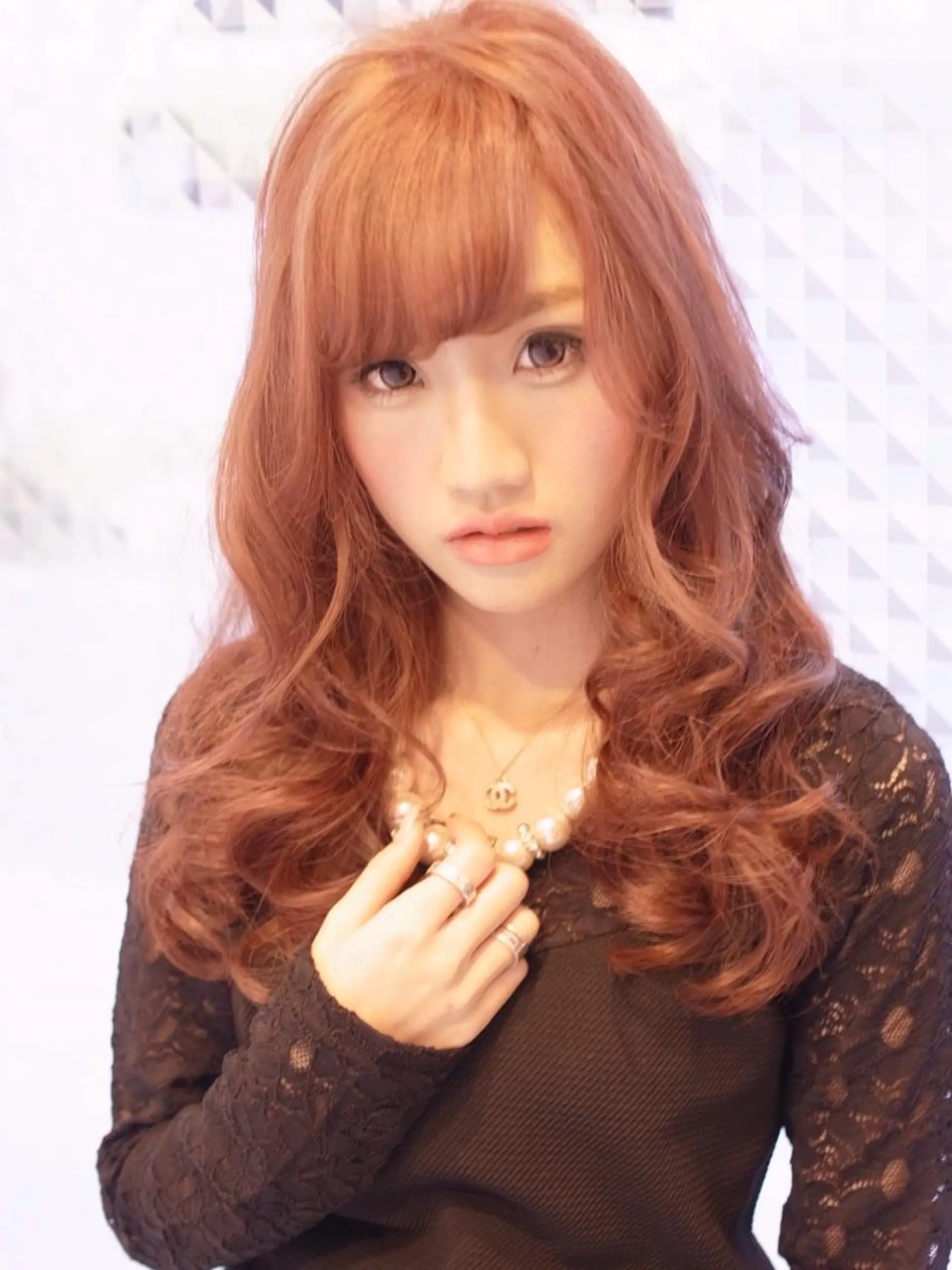 ロング 浜田 敦史のヘアスタイル