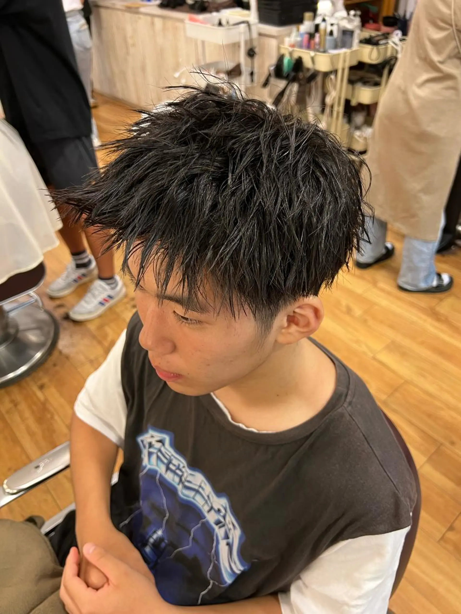 ショート メンズ 湘南のパーマ職人 🔥清水琉葵🔥のヘアスタイル