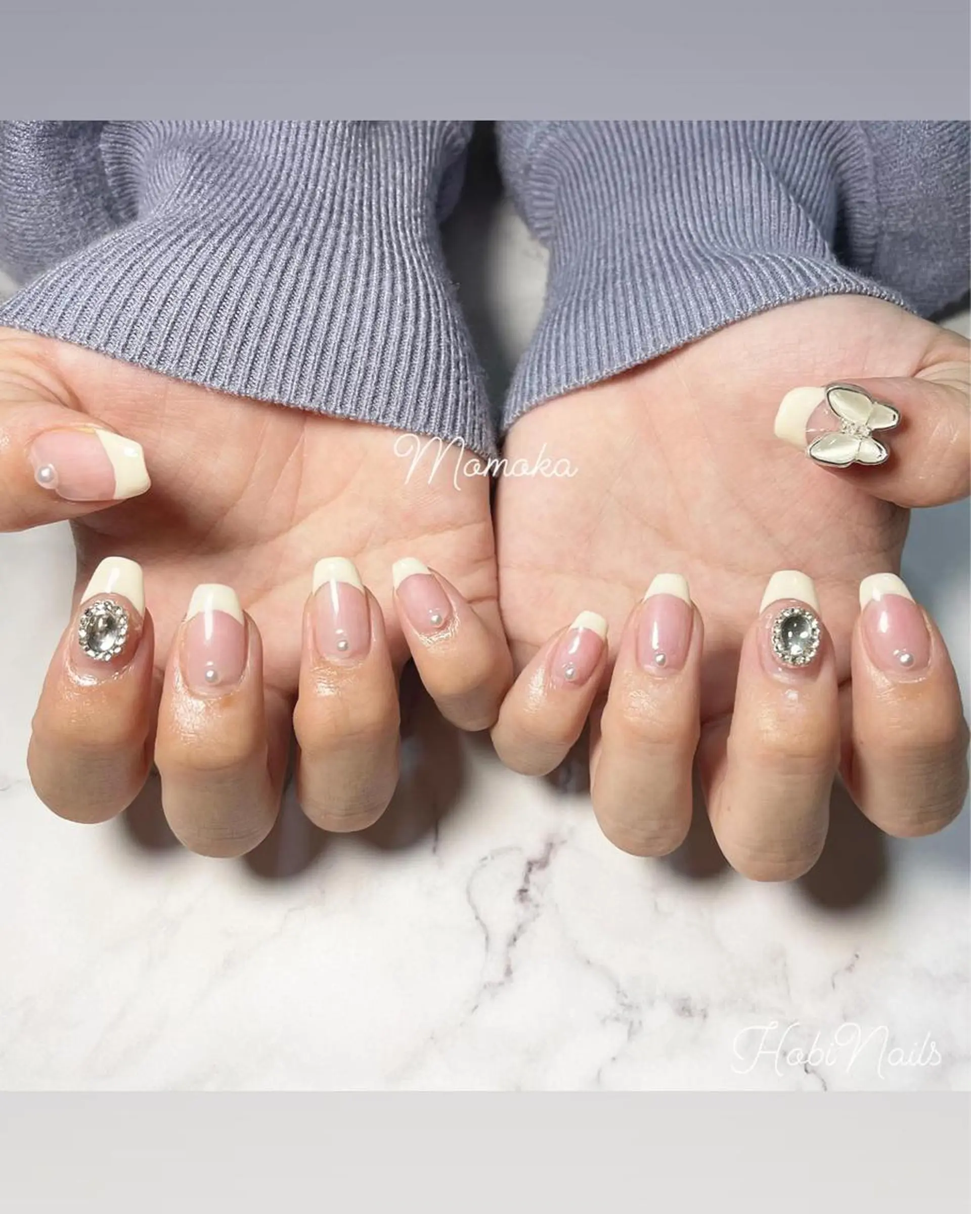 ネイル フレンチネイル Momo nailsalonのネイルデザイン