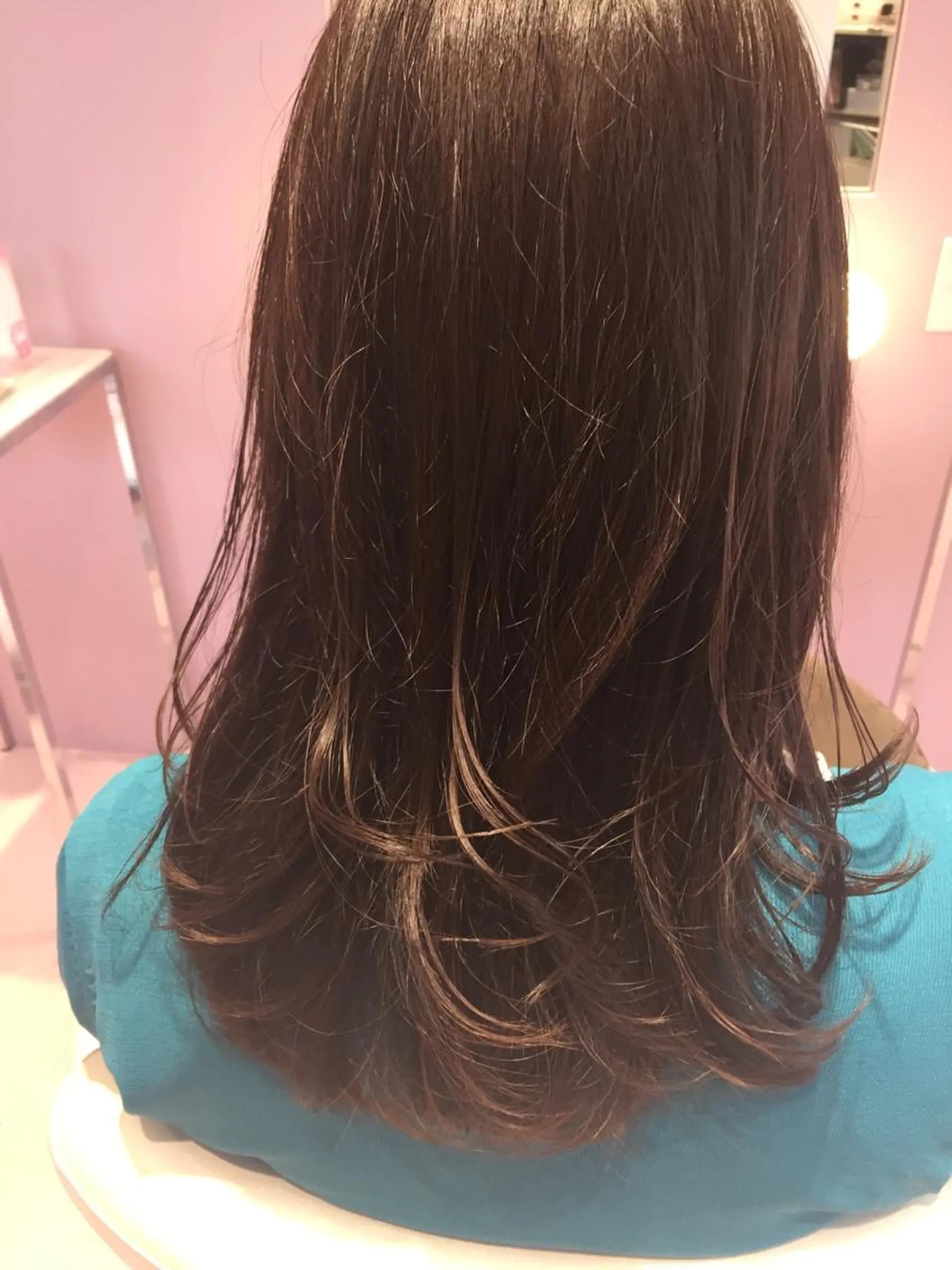 セミロング レイヤーカット カット ヘアカラー トリートメント ヘッドスパ 所渉/韓国レイヤー /ウルフカットのヘアスタイル