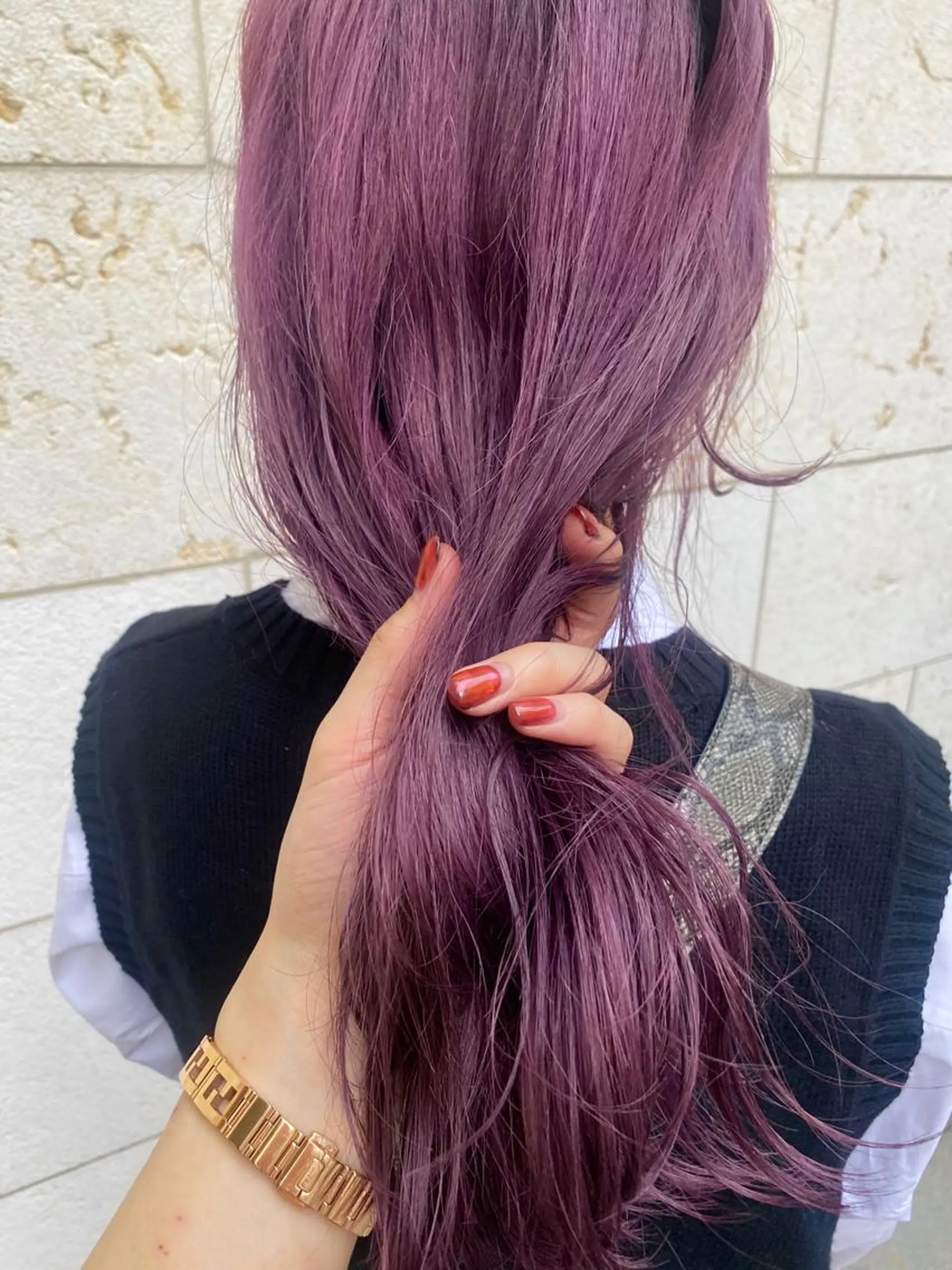 ロング ブリーチ/ハイトーン レイヤー/Maanaのヘアスタイル