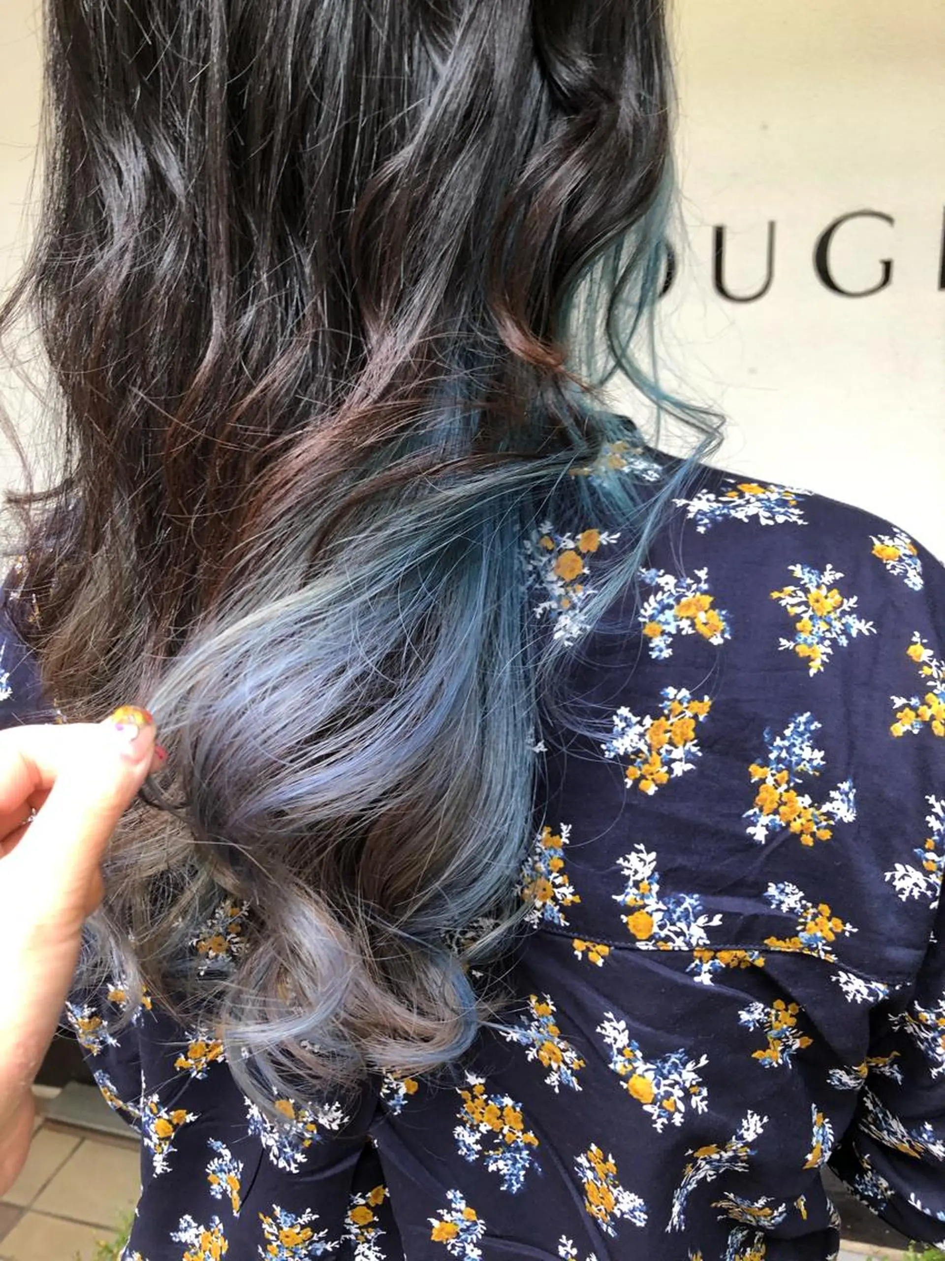 ロング カラー ダブルカラー 勝野 麻美のヘアスタイル