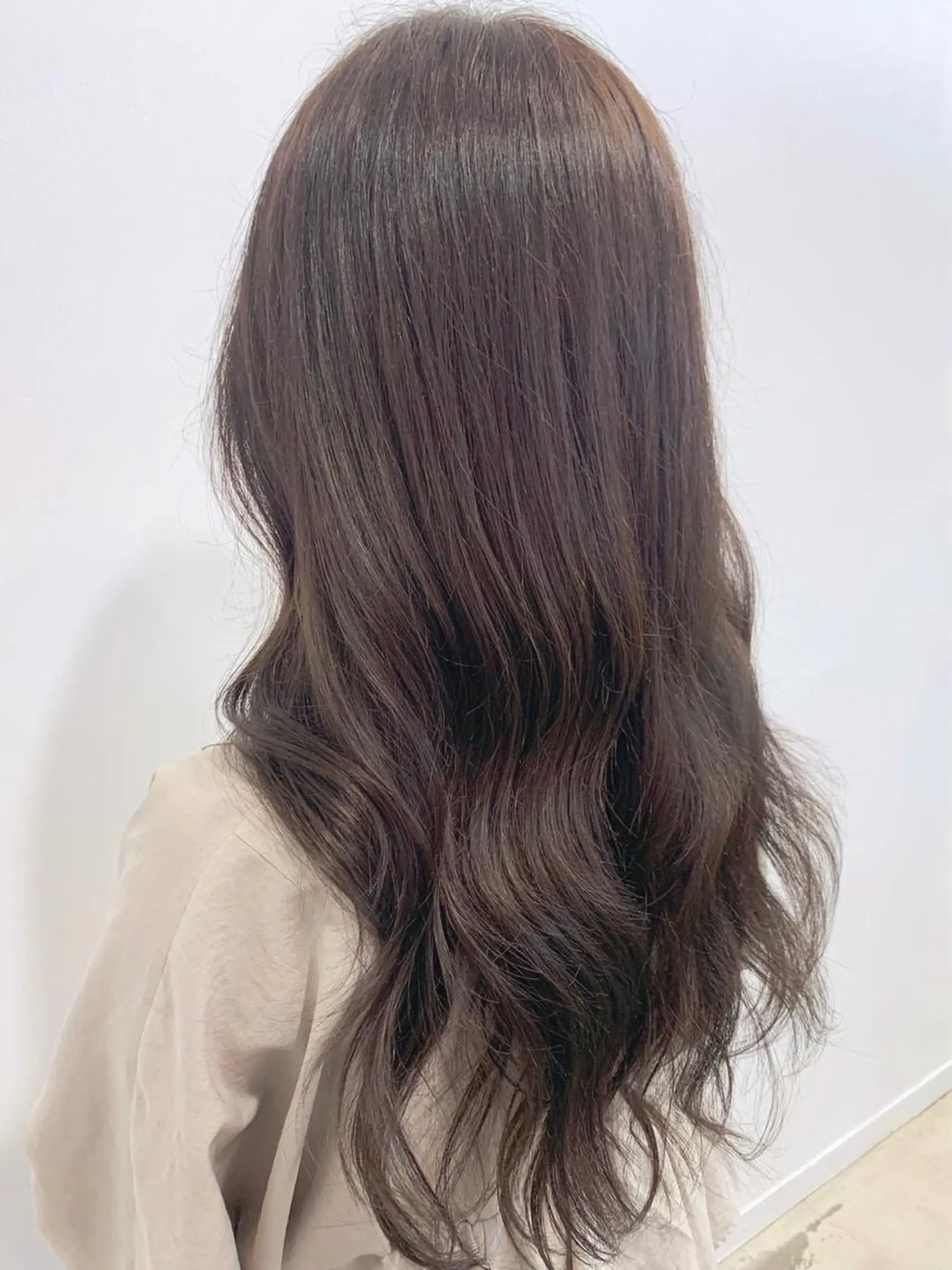 ロング カラー ヘアアレンジ グレージュ ラベンダーカラー ラベンダーグレージュ ラベンダーグレー 🍒暖色✖️レイヤー ／Haruna🍒のヘアスタイル