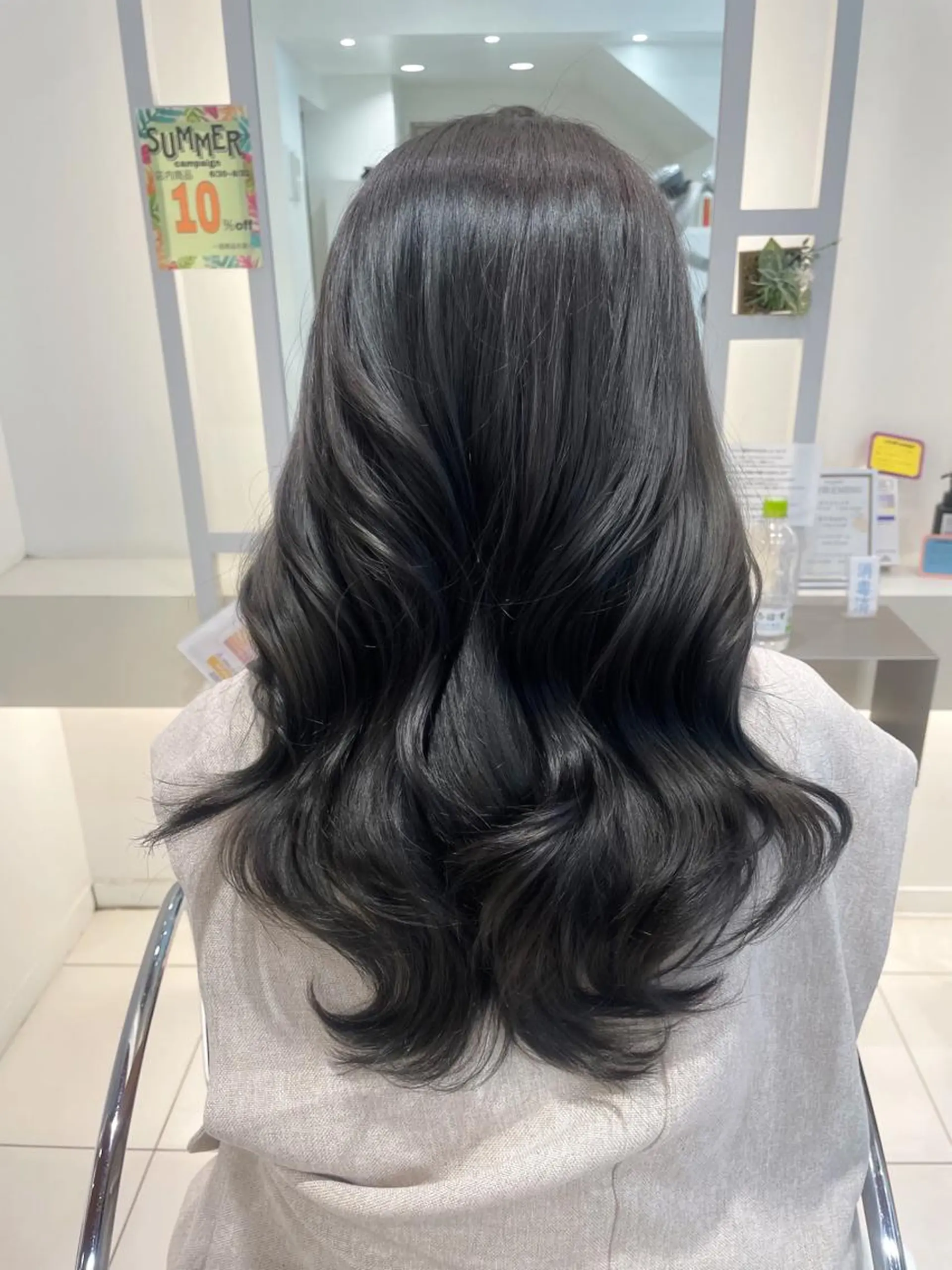セミロング カラー BiBi 武田 あやのヘアスタイル