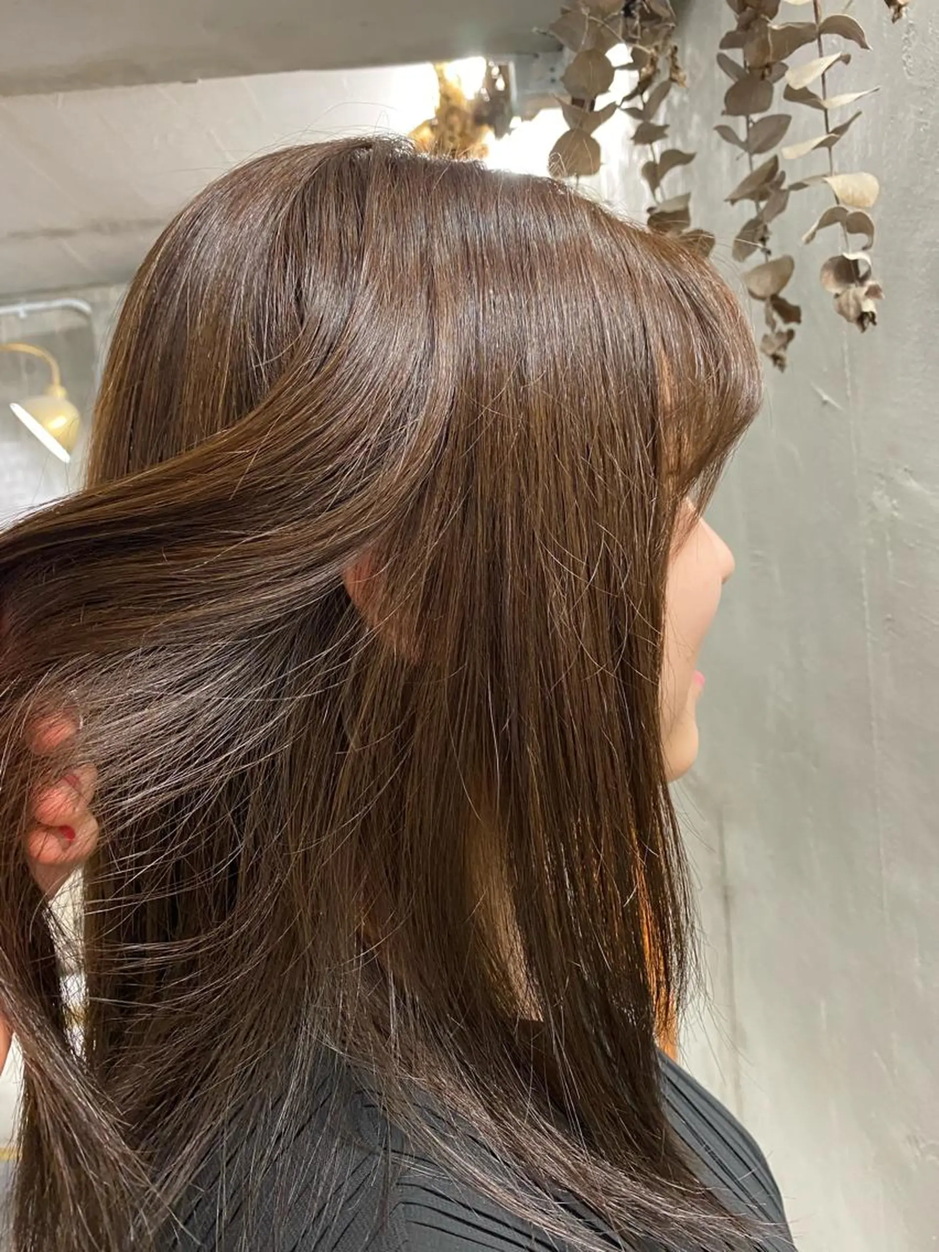 ロング カラー パーマ ヘアアレンジ ブリーチ ブリーチなしカラー お任せヘア☘️☘️ 及川渚のヘアスタイル