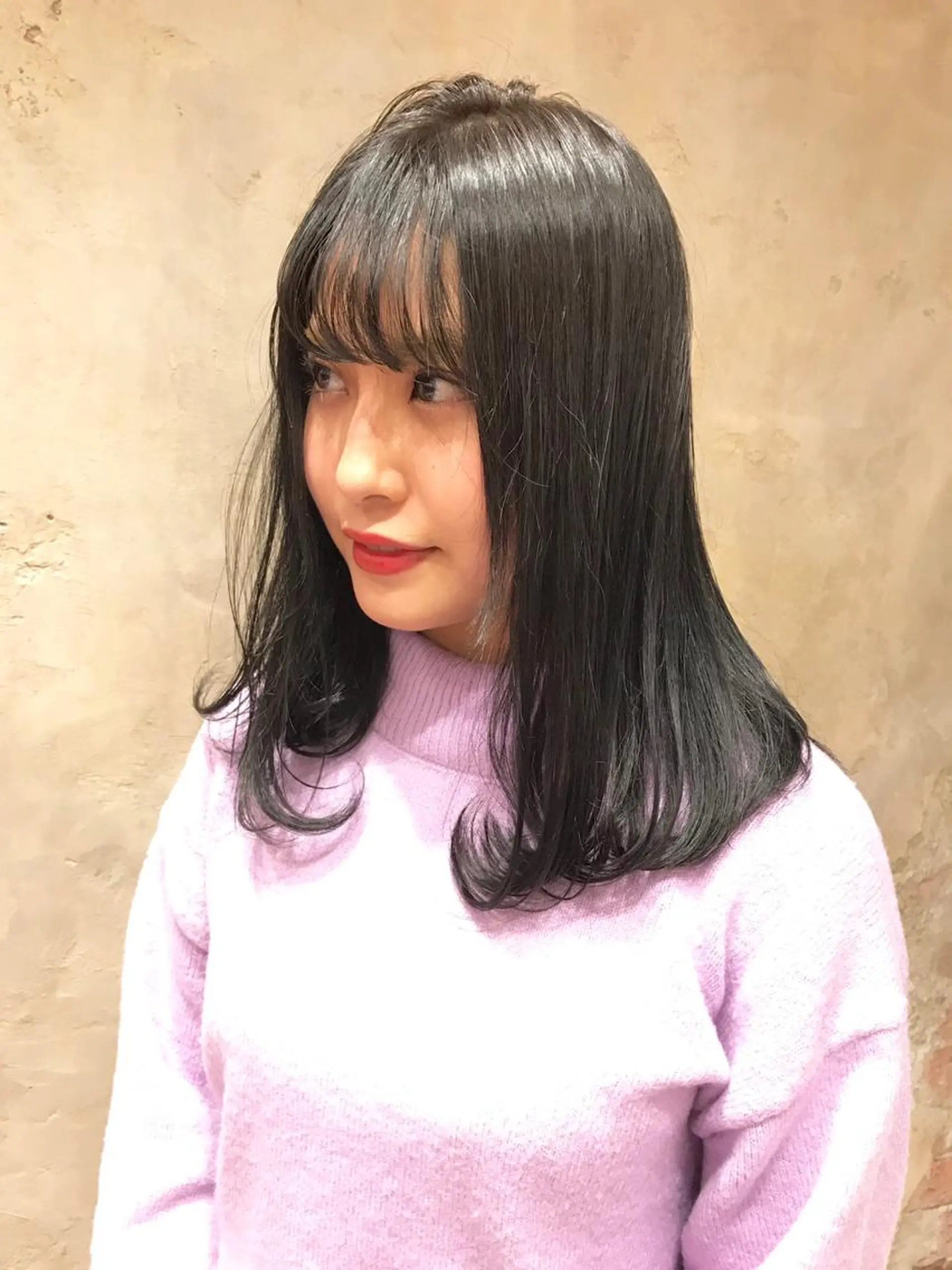 セミロング 山菅 光明のヘアスタイル