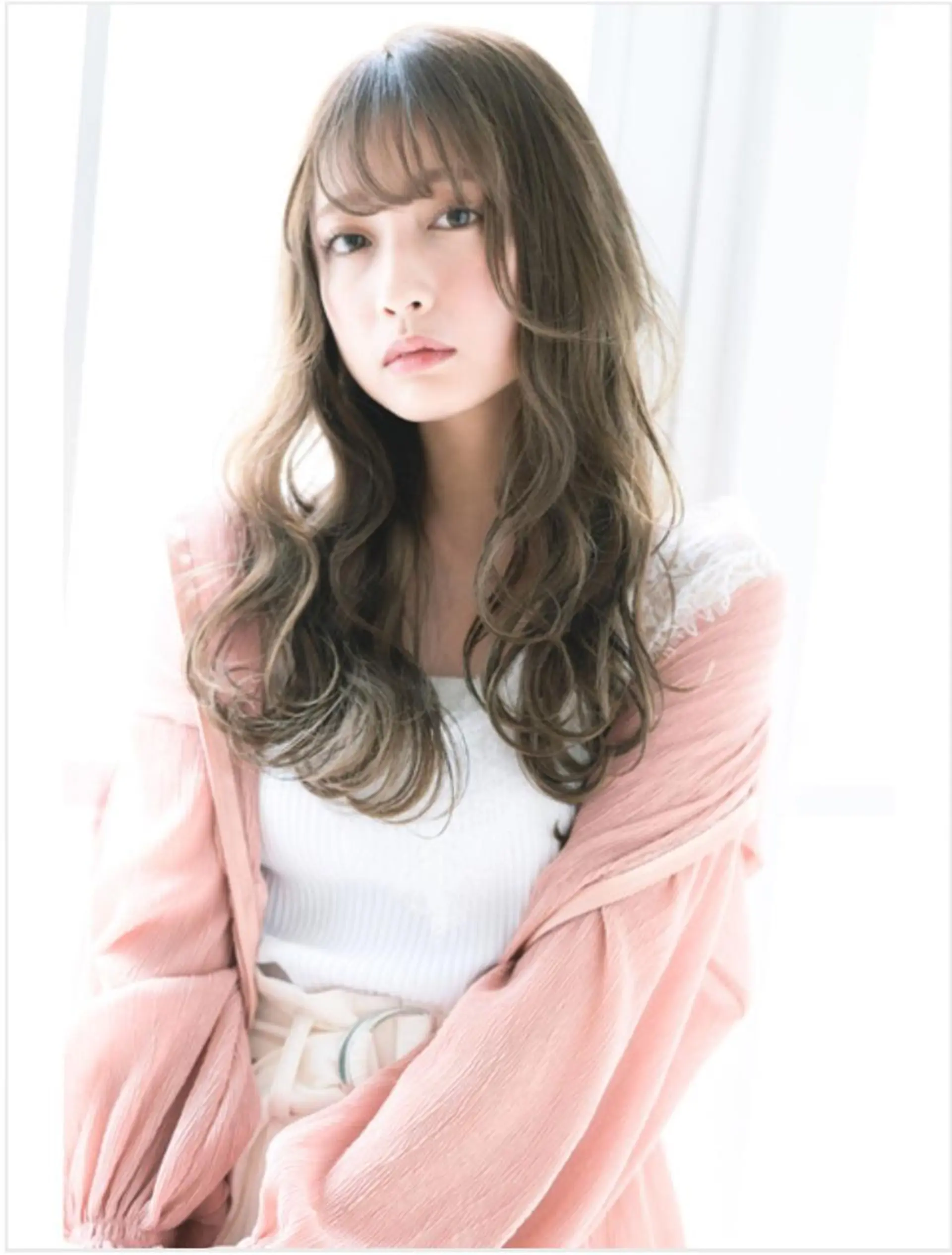 ロング カラー クボキ サヤのヘアスタイル