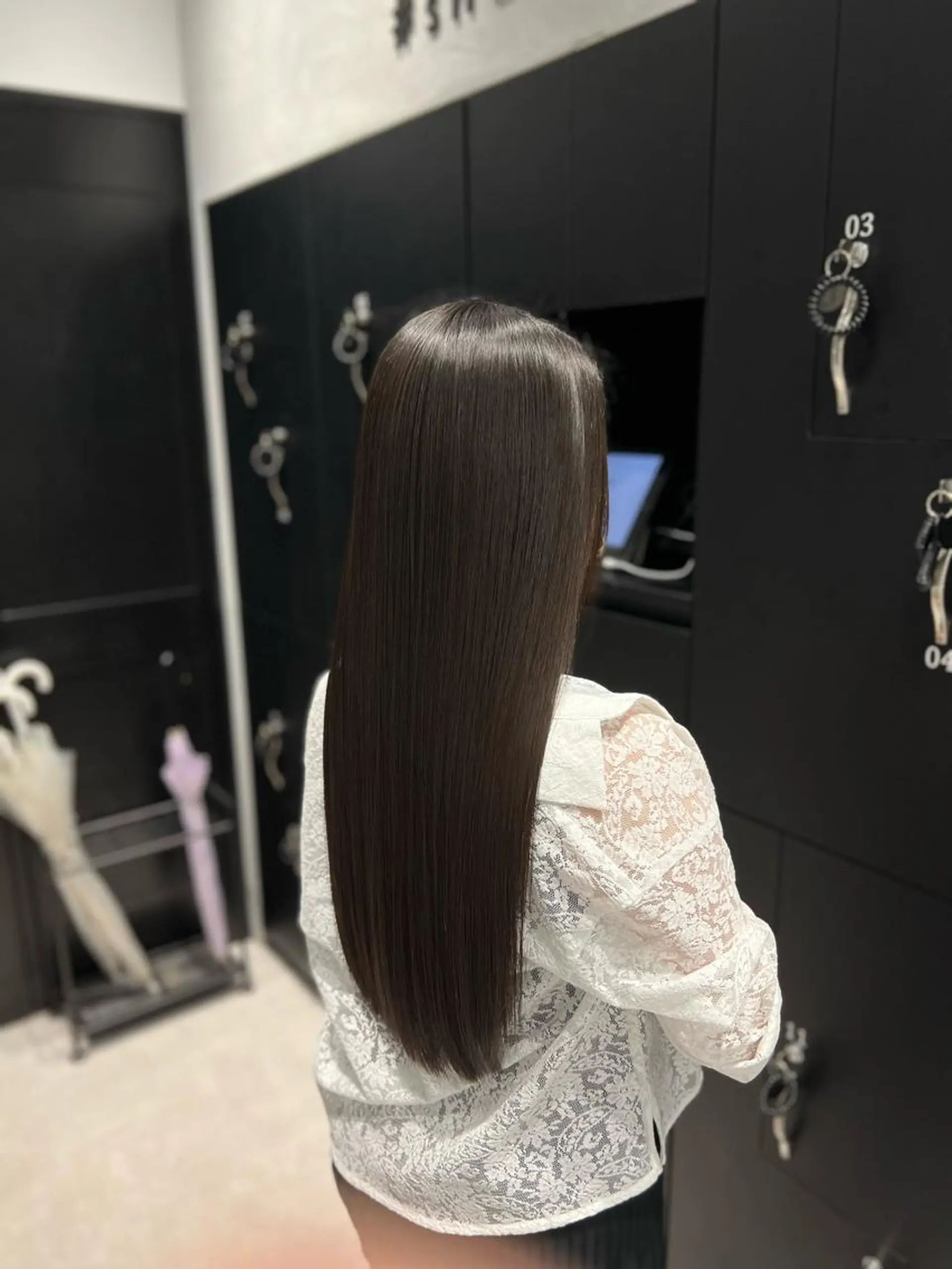 ロング 縮毛矯正　野口 恵のヘアスタイル