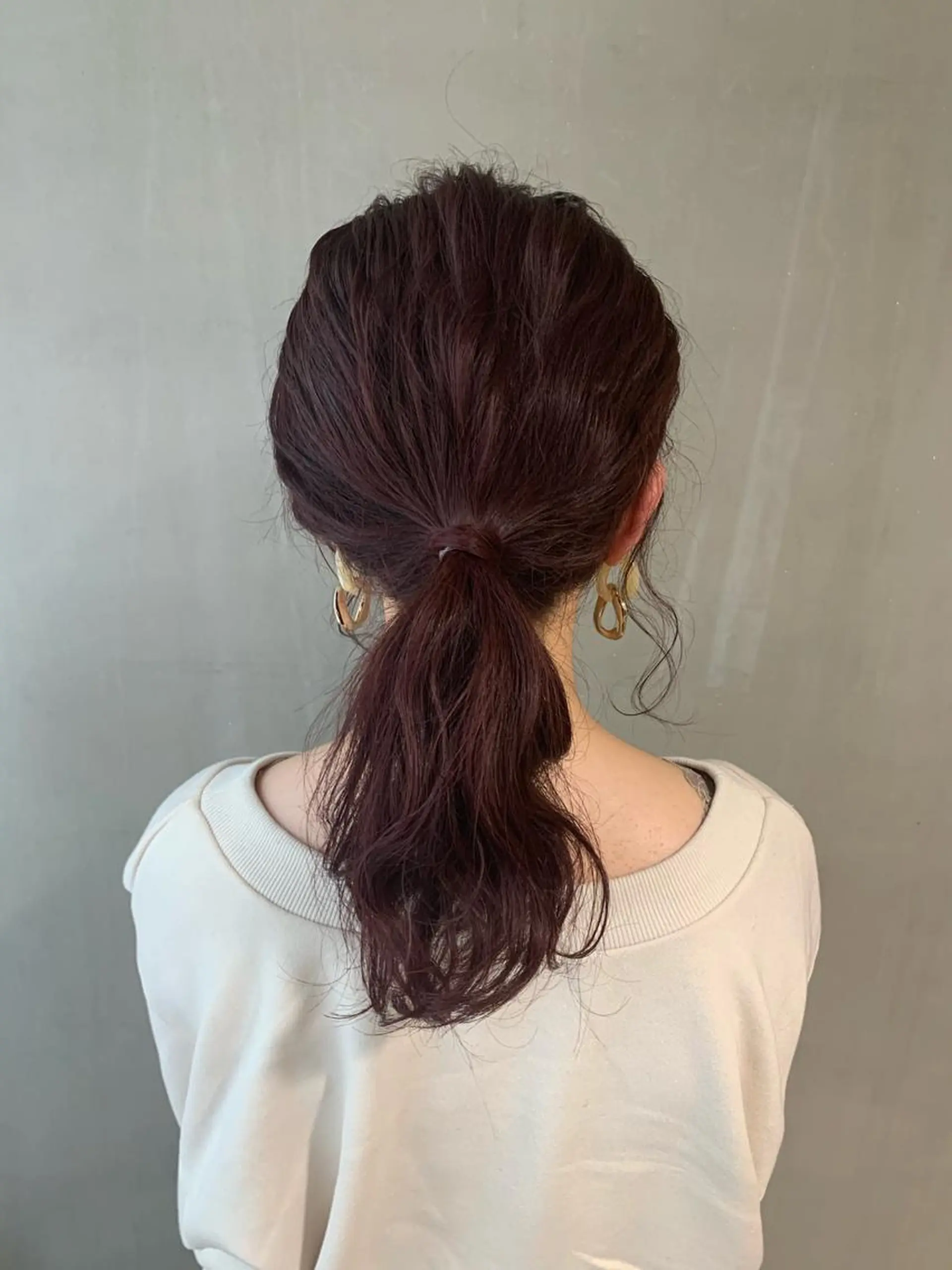 セミロング カラー ヘアアレンジ ブリーチ ブリーチなしカラー 簡単アレンジ ウルフレイヤーカット /チヒロのヘアスタイル