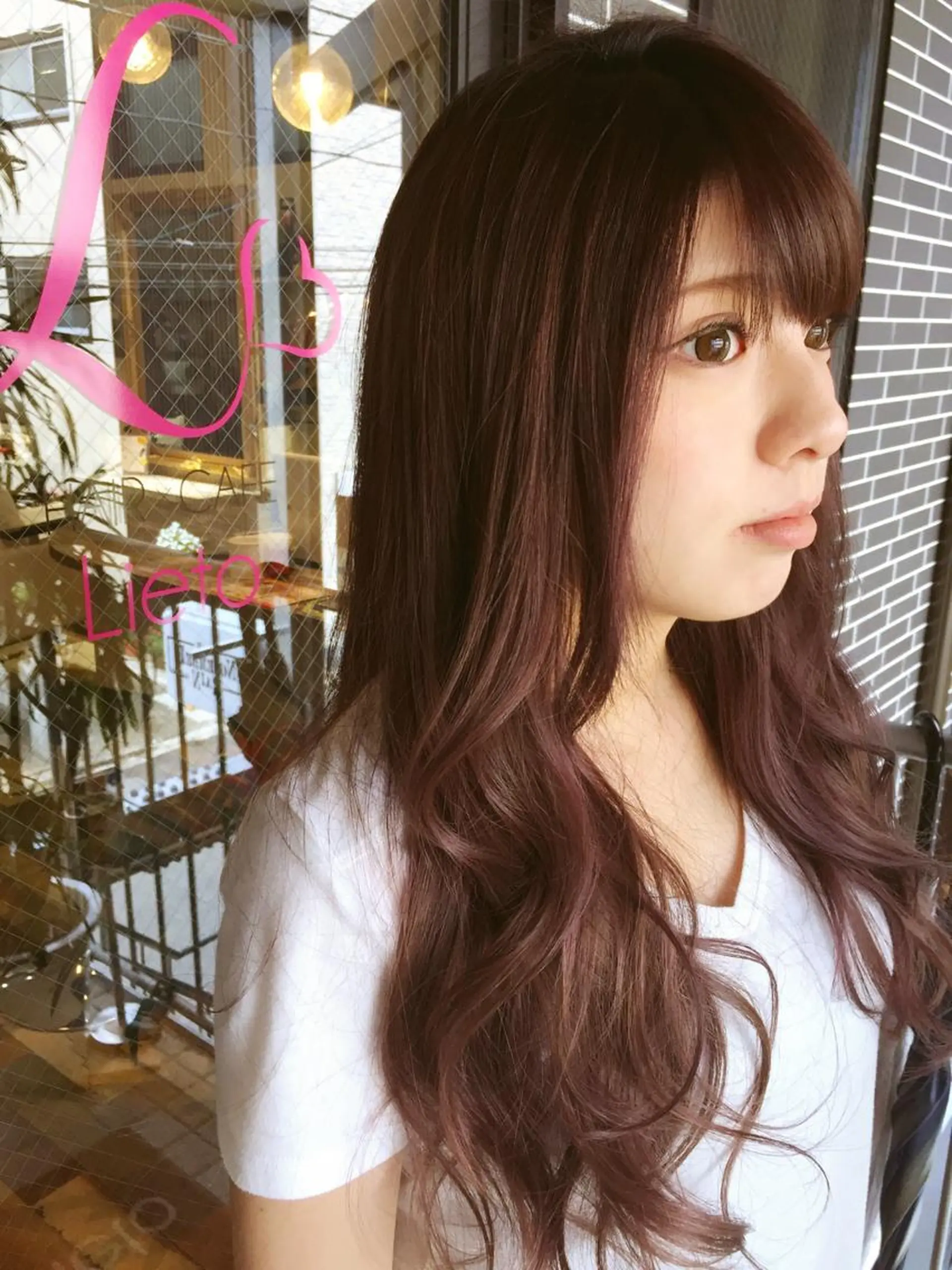 セミロング カラー カット ヘアカラー 美容歴18年以上🌈 山口のヘアスタイル