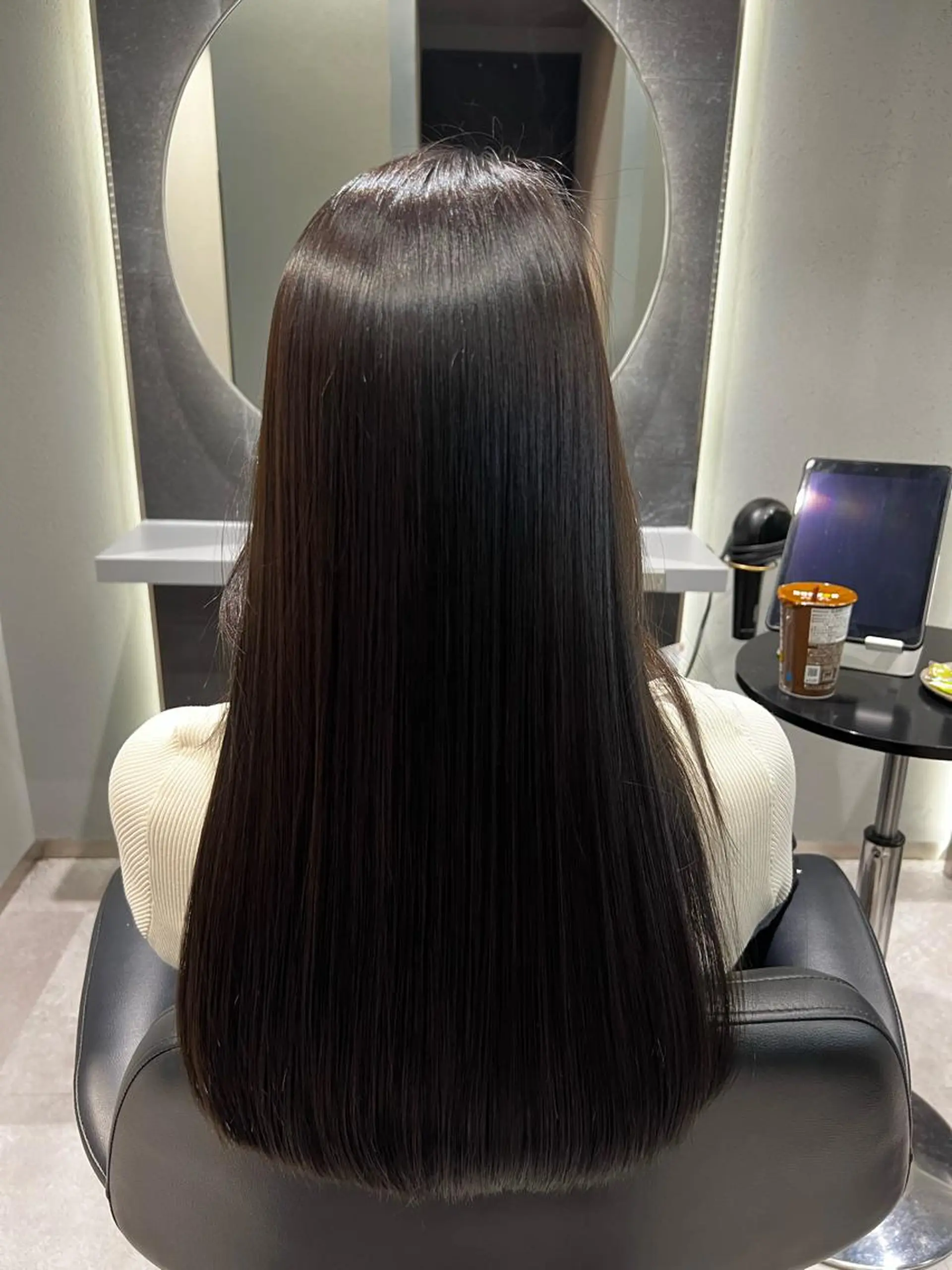 ロング カット 縮毛矯正 トリートメント ❣️韓国/髪質改善 🫧yamato👑のヘアスタイル