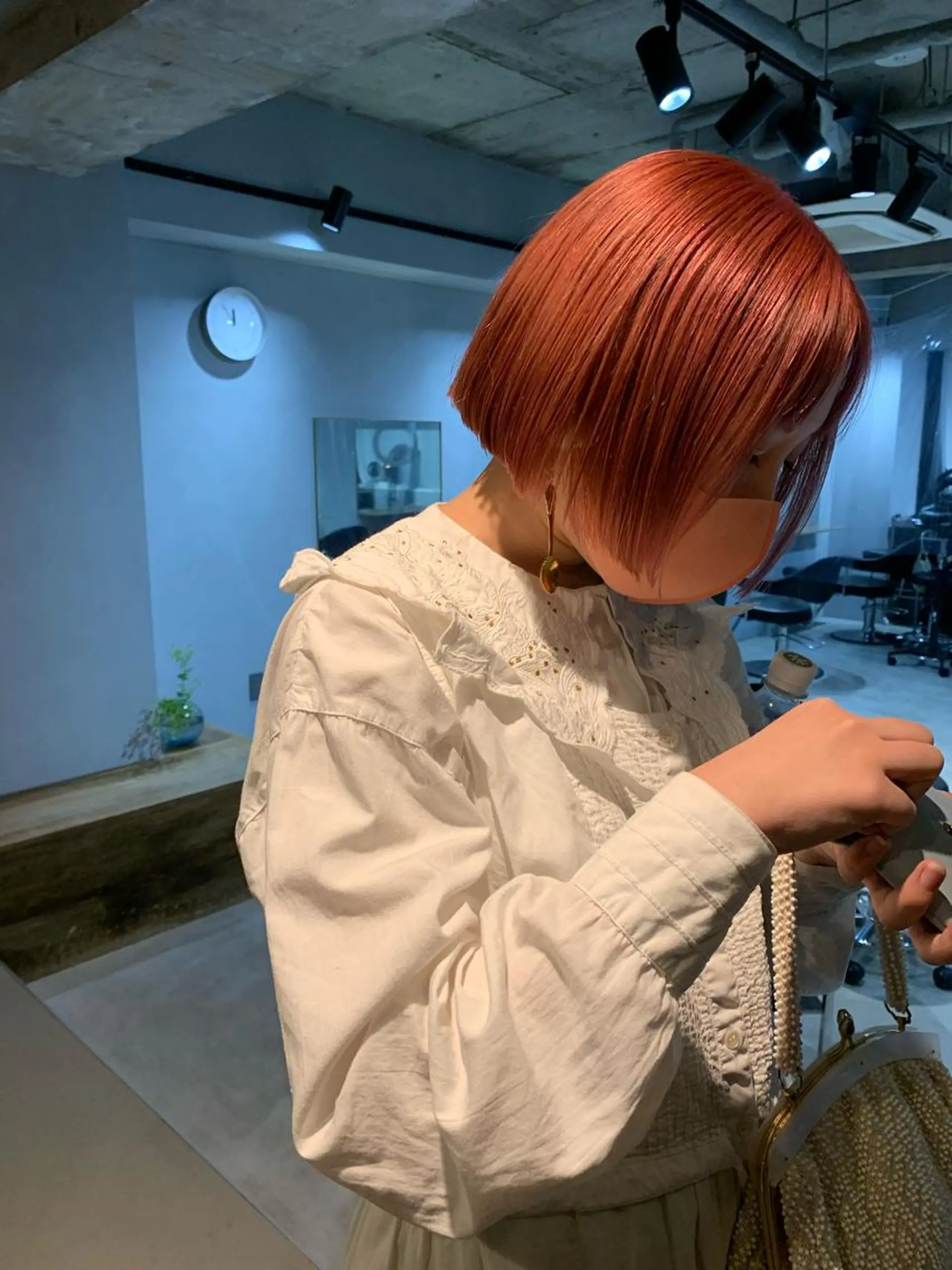 ショート カラー ボブパーマコテ巻き風 パーマNo1深江秀平のヘアスタイル