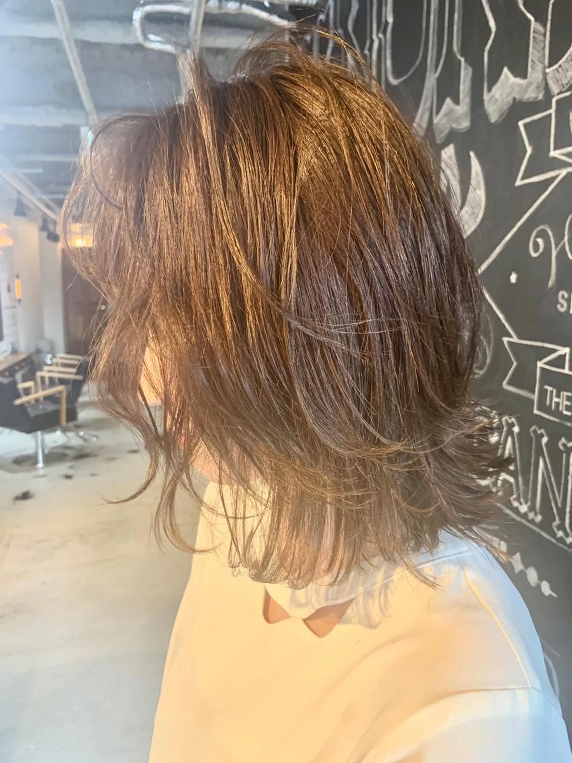 ミディアム カラー パーマ メンズヘア/レイヤー /ボブ山内春輝のヘアスタイル