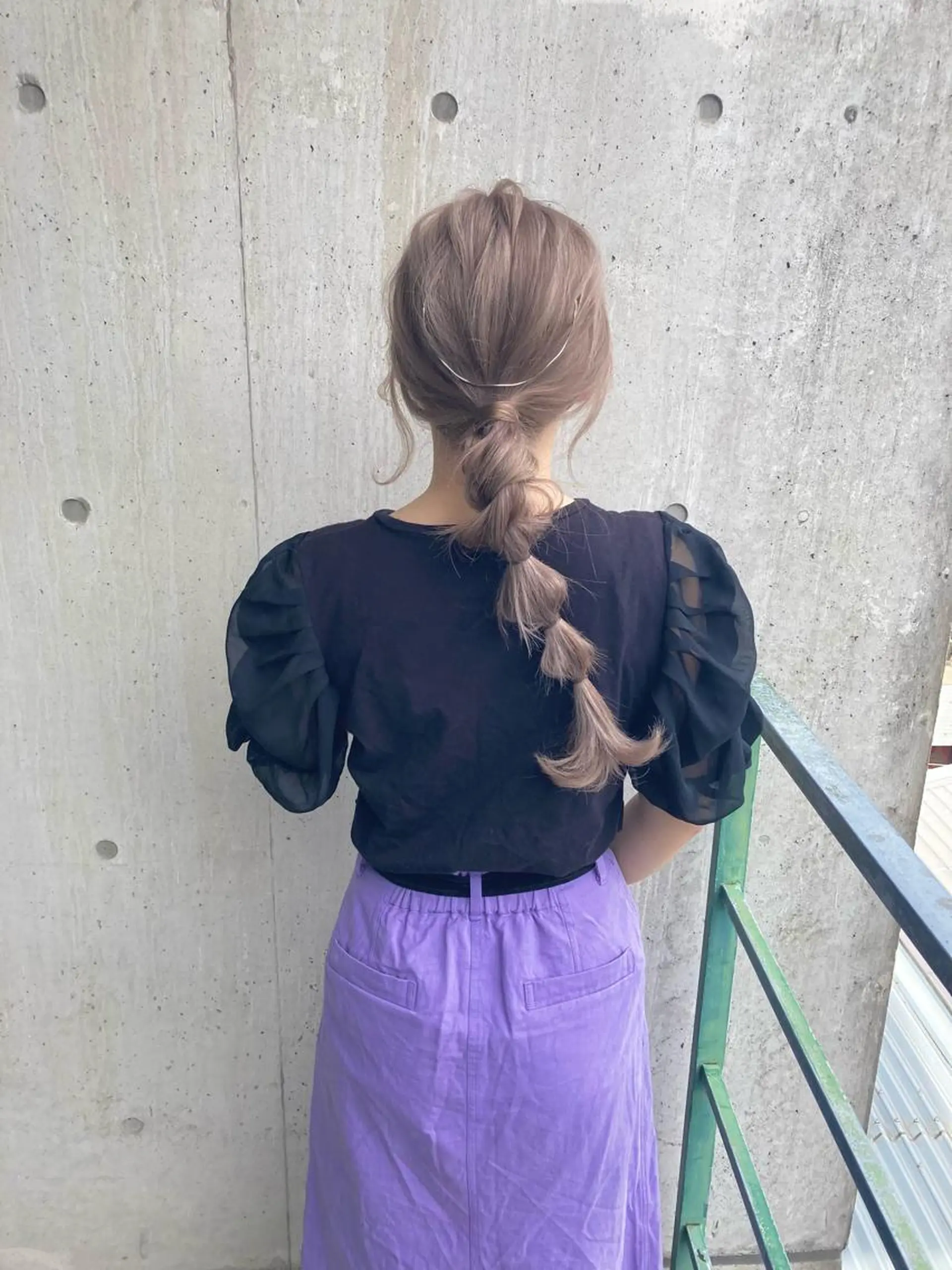 ロング ヘアカラー トリートメント 梅山 美侑のヘアスタイル