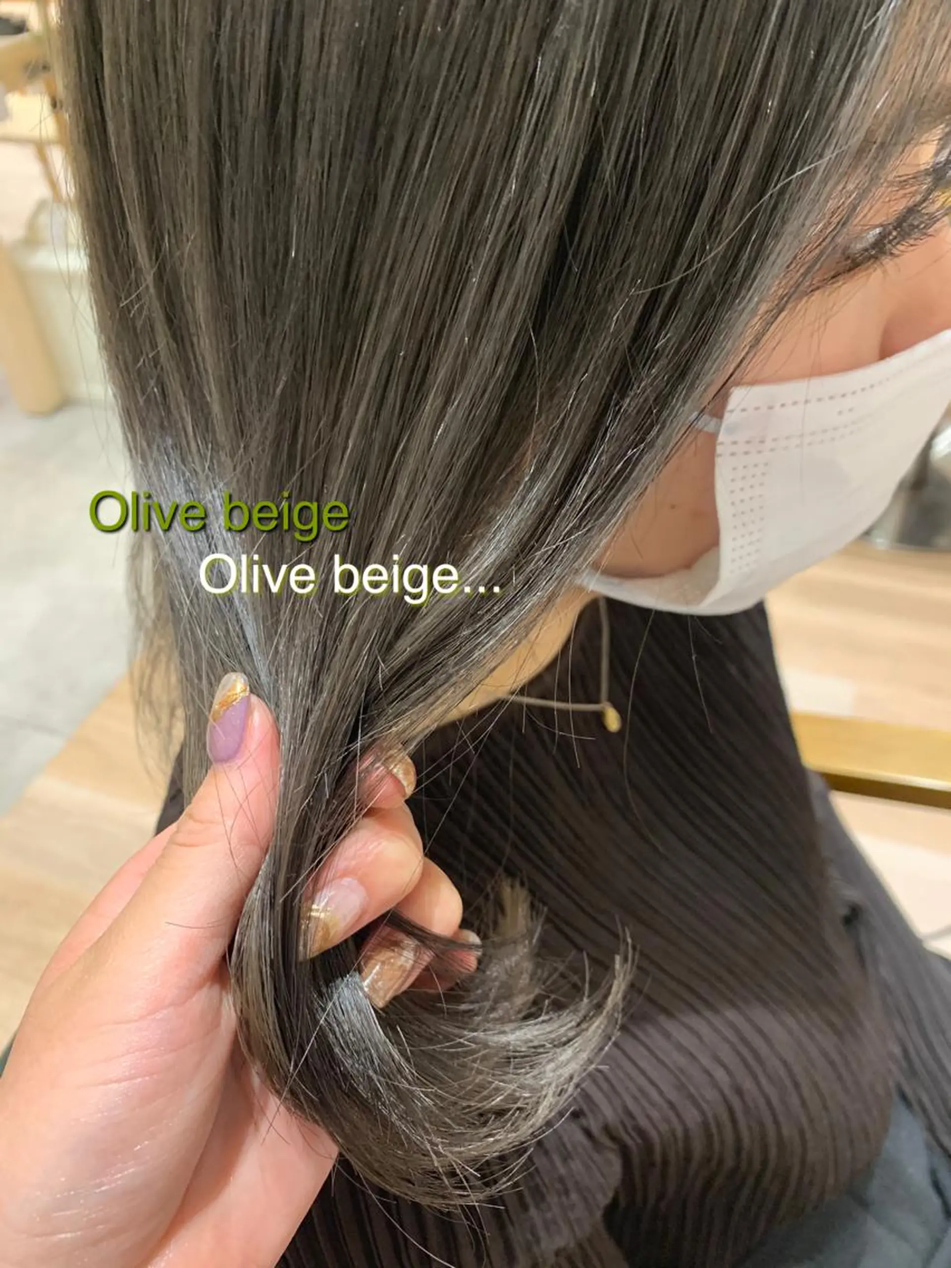 ミディアム カラー 吉原 由菜のヘアスタイル