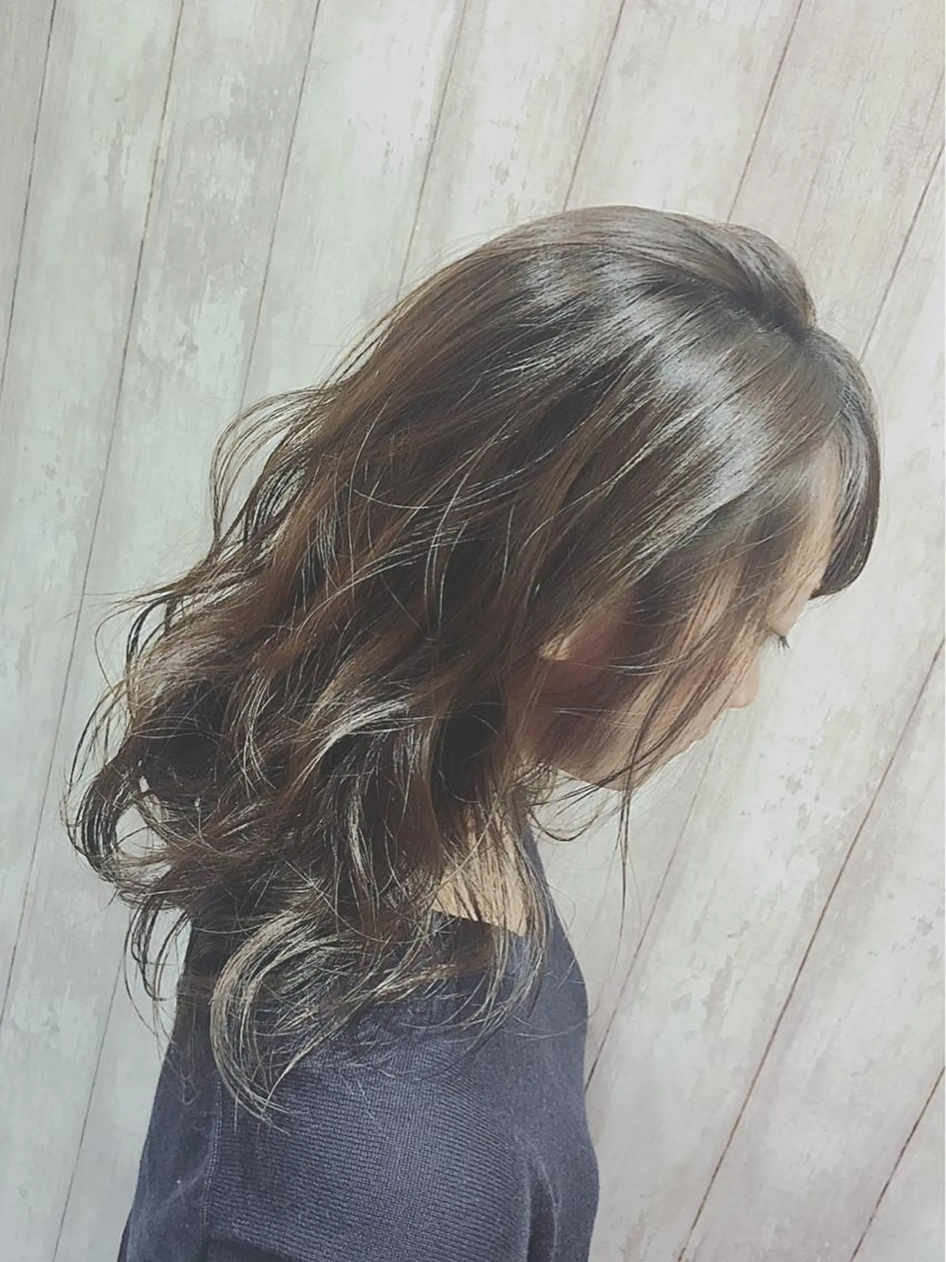 セミロング カラー イルミナカラー boutique misakiのヘアスタイル
