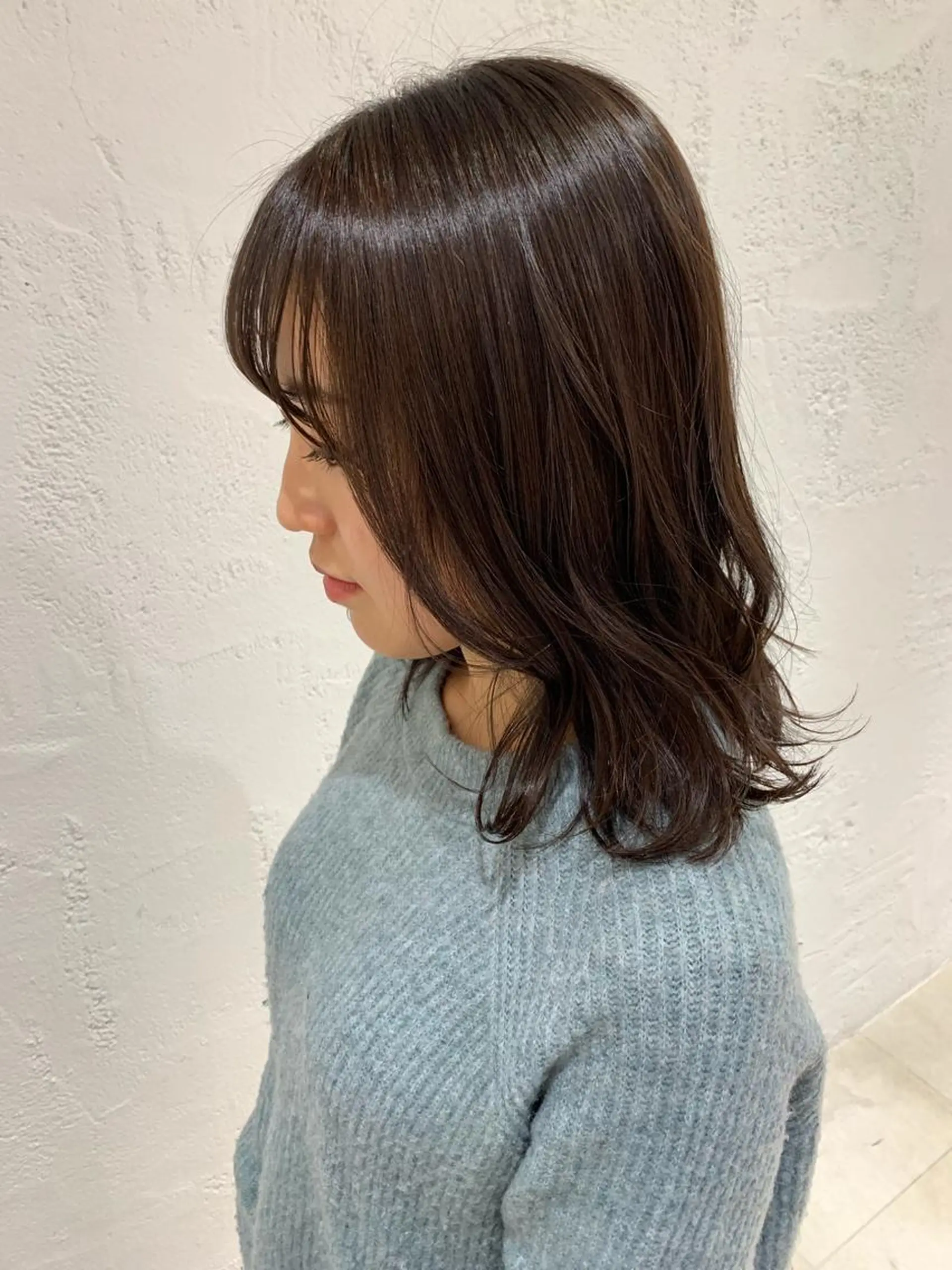 ミディアム カラー ヘアアレンジ 🫧透明感カラー/ ボブ/小笠原汐海🪽のヘアスタイル