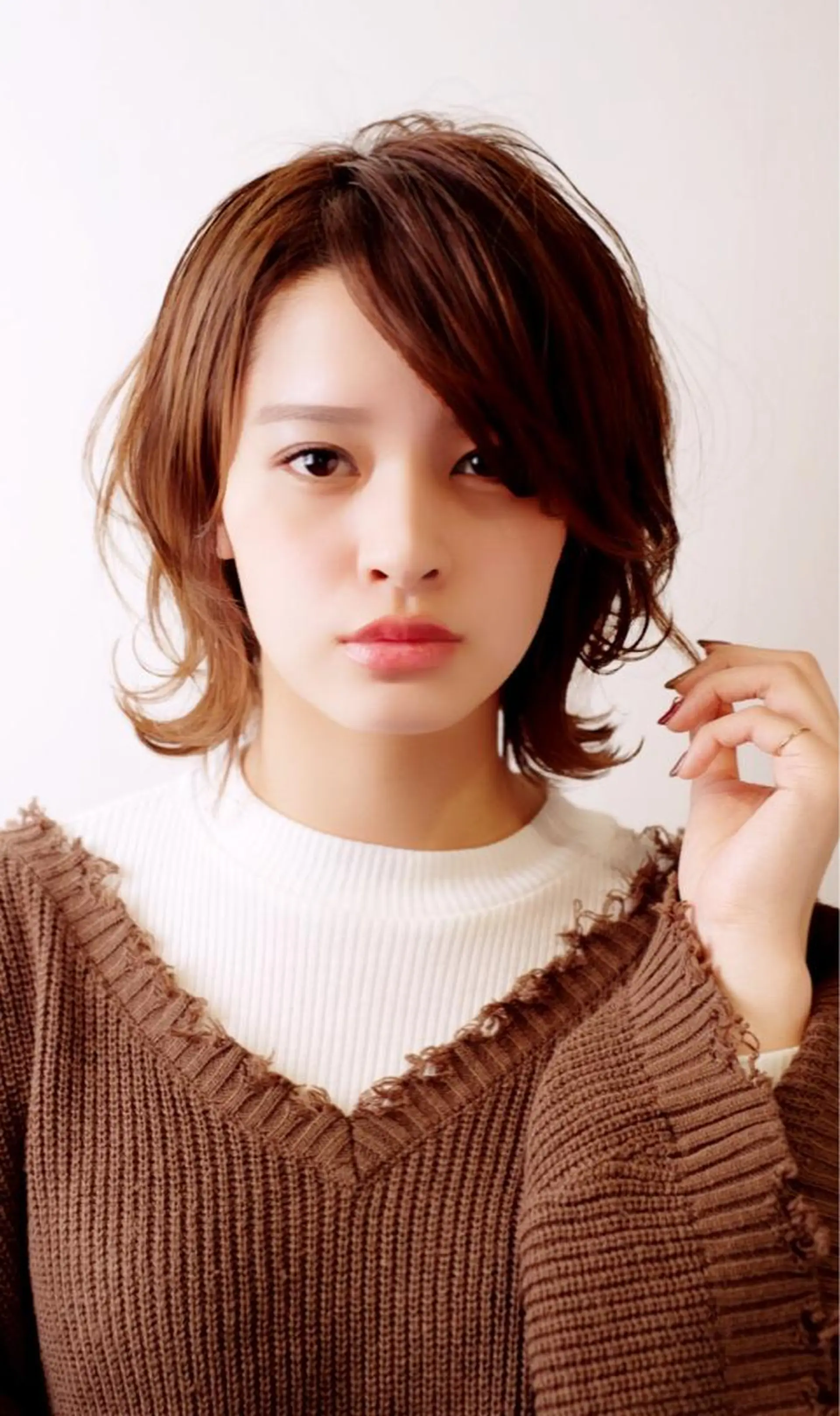 ミディアム カラー ヘアカラー トリートメント アザマ　ヤスカツ _rosso 川口のヘアスタイル