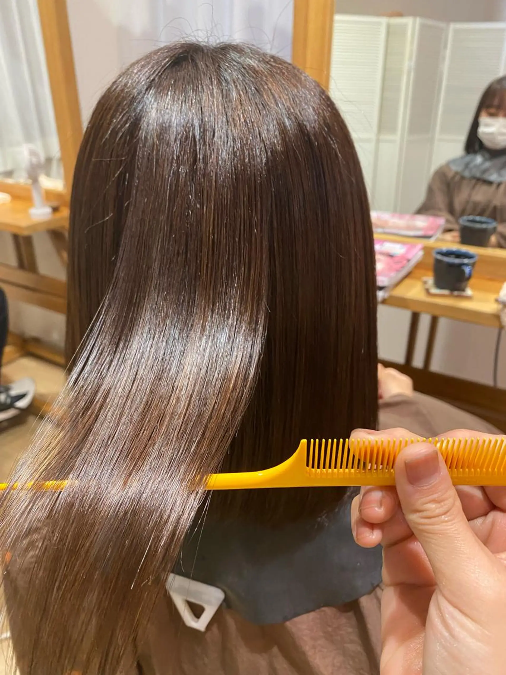 セミロング 青木 梢のヘアスタイル
