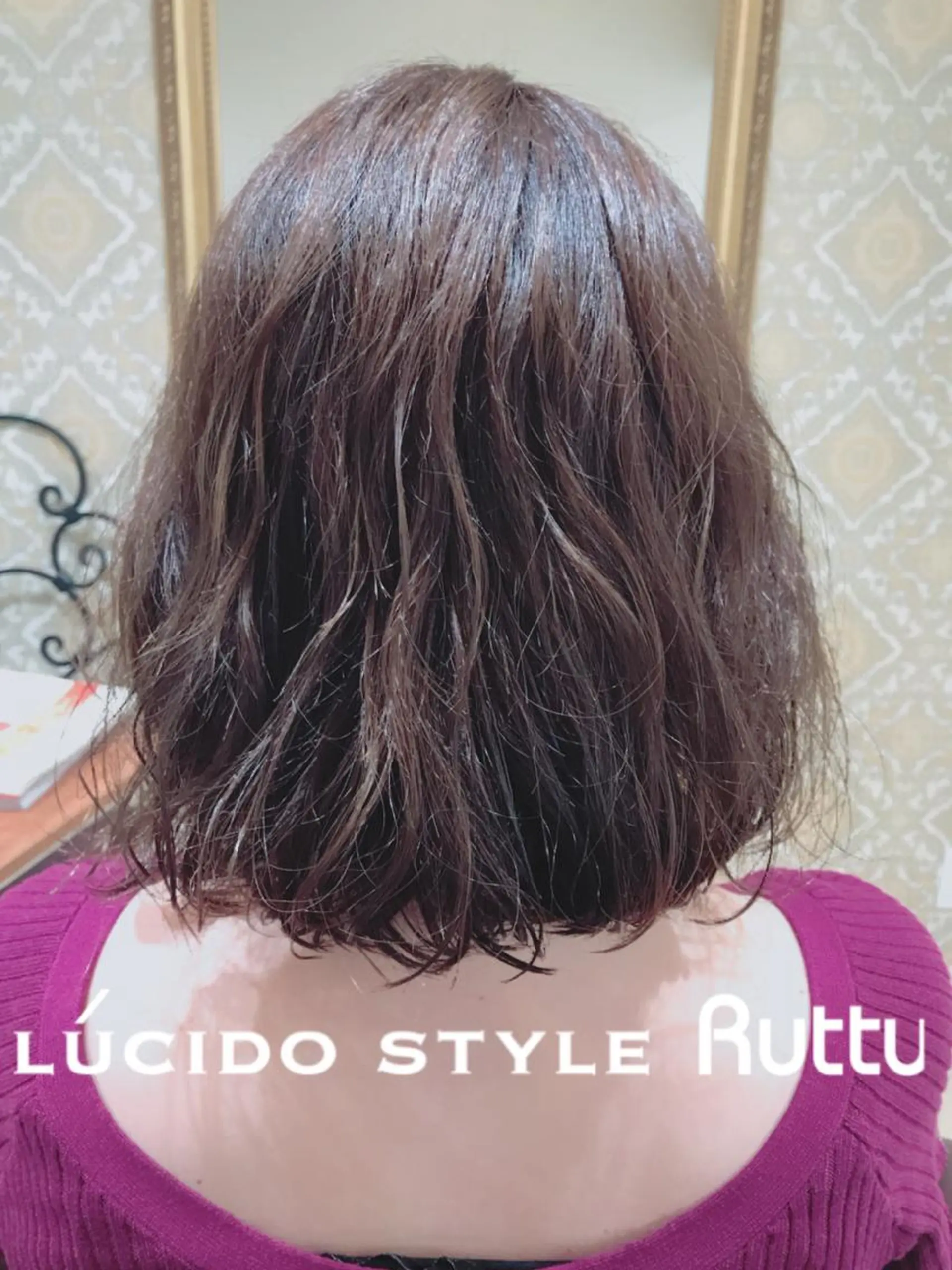 ミディアム パーマ ミディアムパーマ カット パーマ アザマ　ヤスカツ _rosso 川口のヘアスタイル