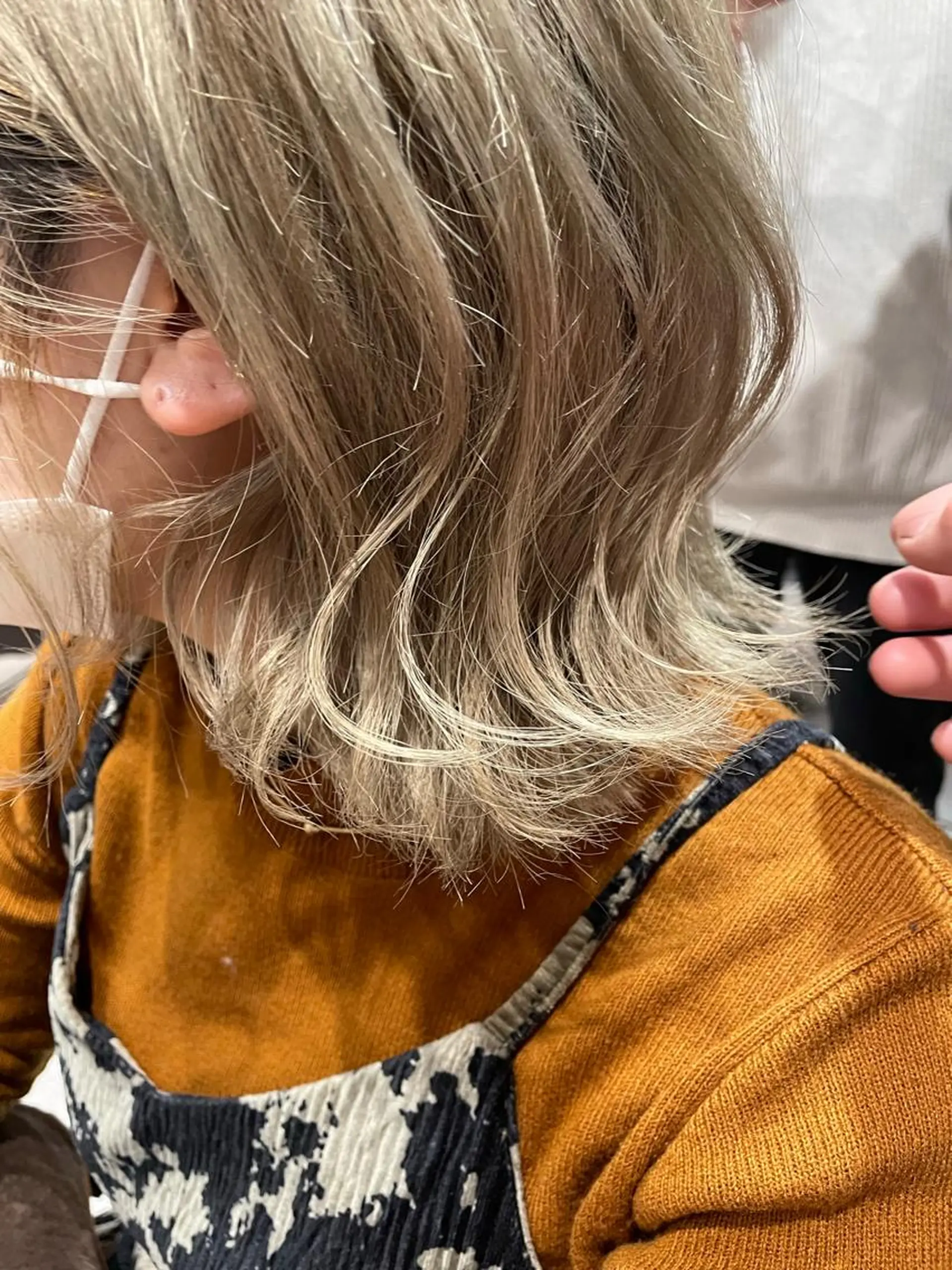 ミディアム アッシュ 韓国風カラー ボブ 髪質改善 韓国風ヘア 韓国風/オシャレ /縮毛矯正/滝口琴未のヘアスタイル