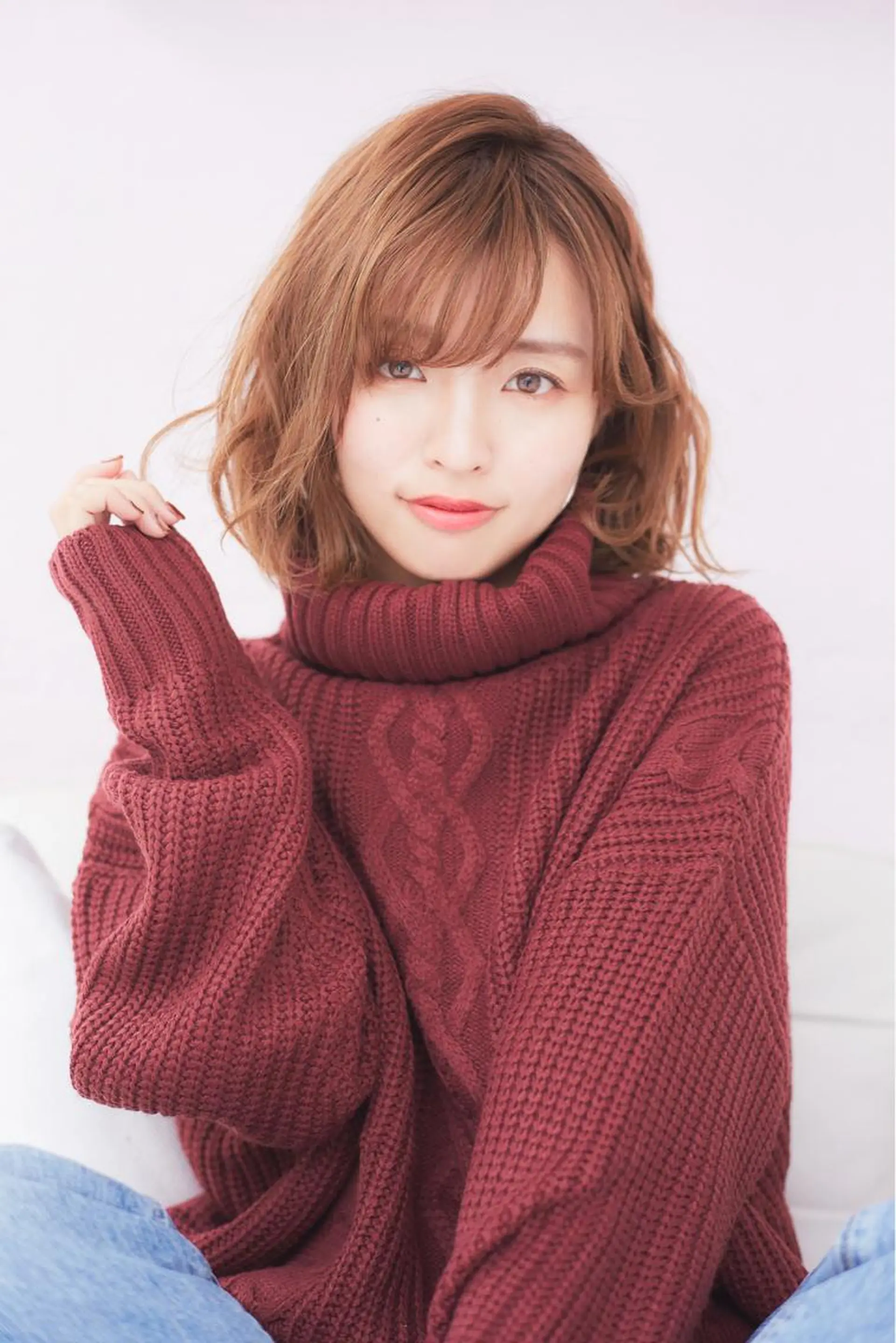 ミディアム カラー カット ヘアカラー ヘッドスパ 永山 貴文のヘアスタイル