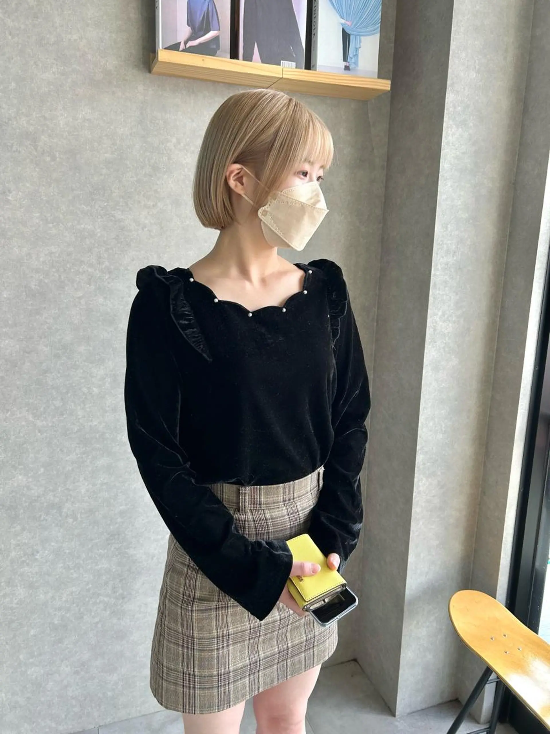 ミディアム カラー カット ヘアカラー トリートメント 一ノ瀬 暁のヘアスタイル