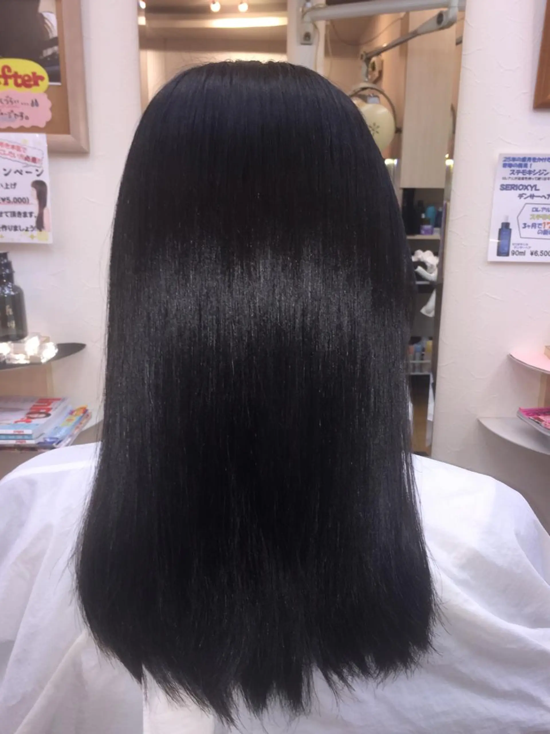 ロング 縮毛矯正モデル募集中 美容室HATSUのヘアスタイル