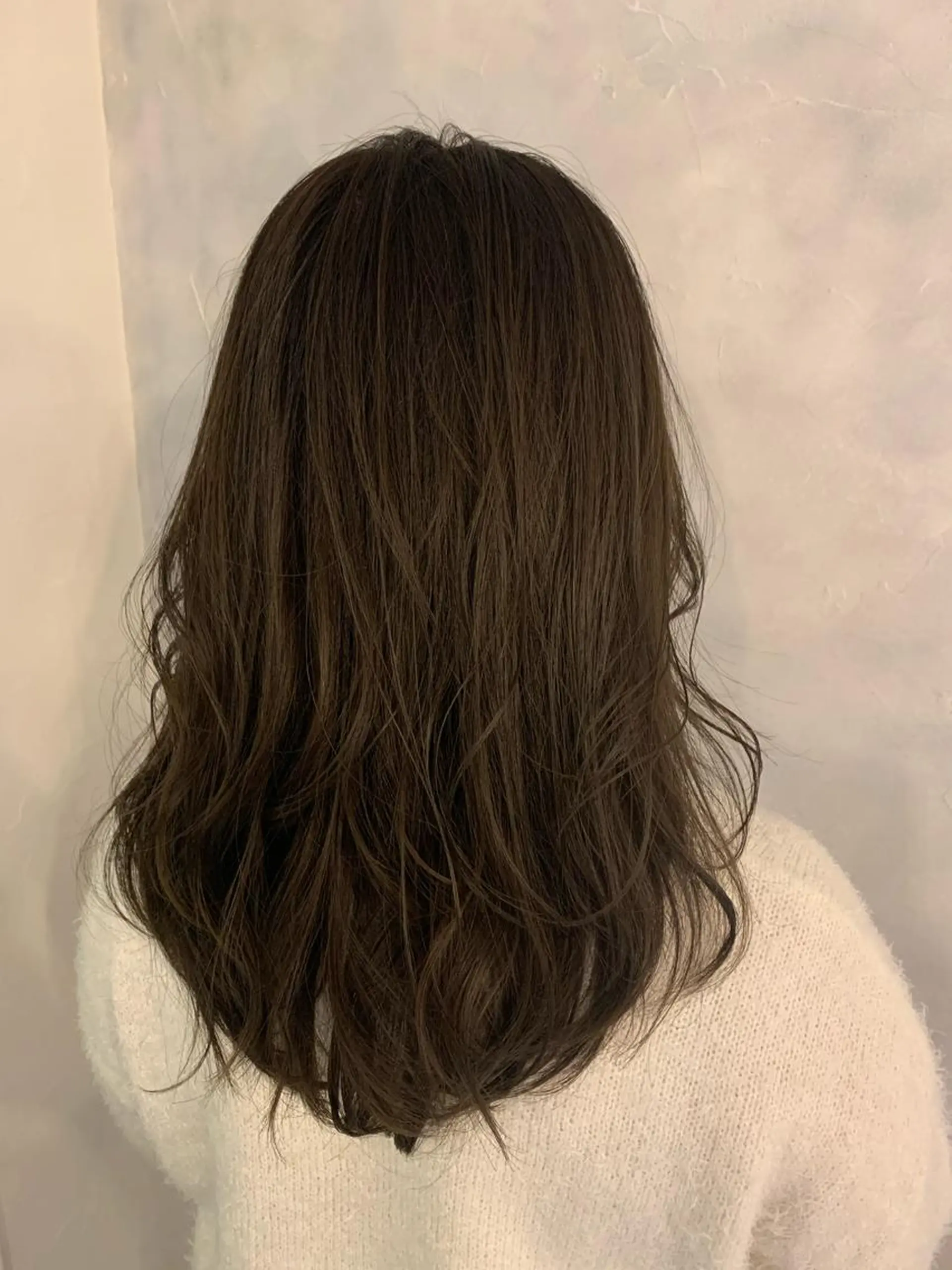 セミロング アッシュ ヘアカラー トリートメント 韓国ﾍｱ&ｼｮｰﾄ ボブ💜桑原のヘアスタイル