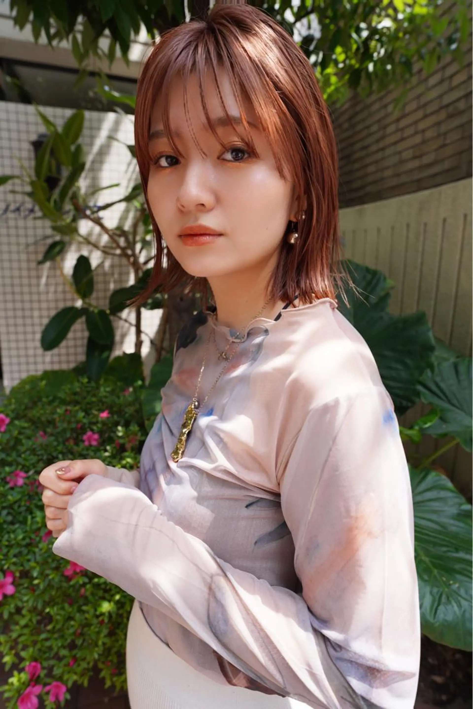 ミディアム カット ヘアカラー トリートメント THE MAISONのヘアスタイル