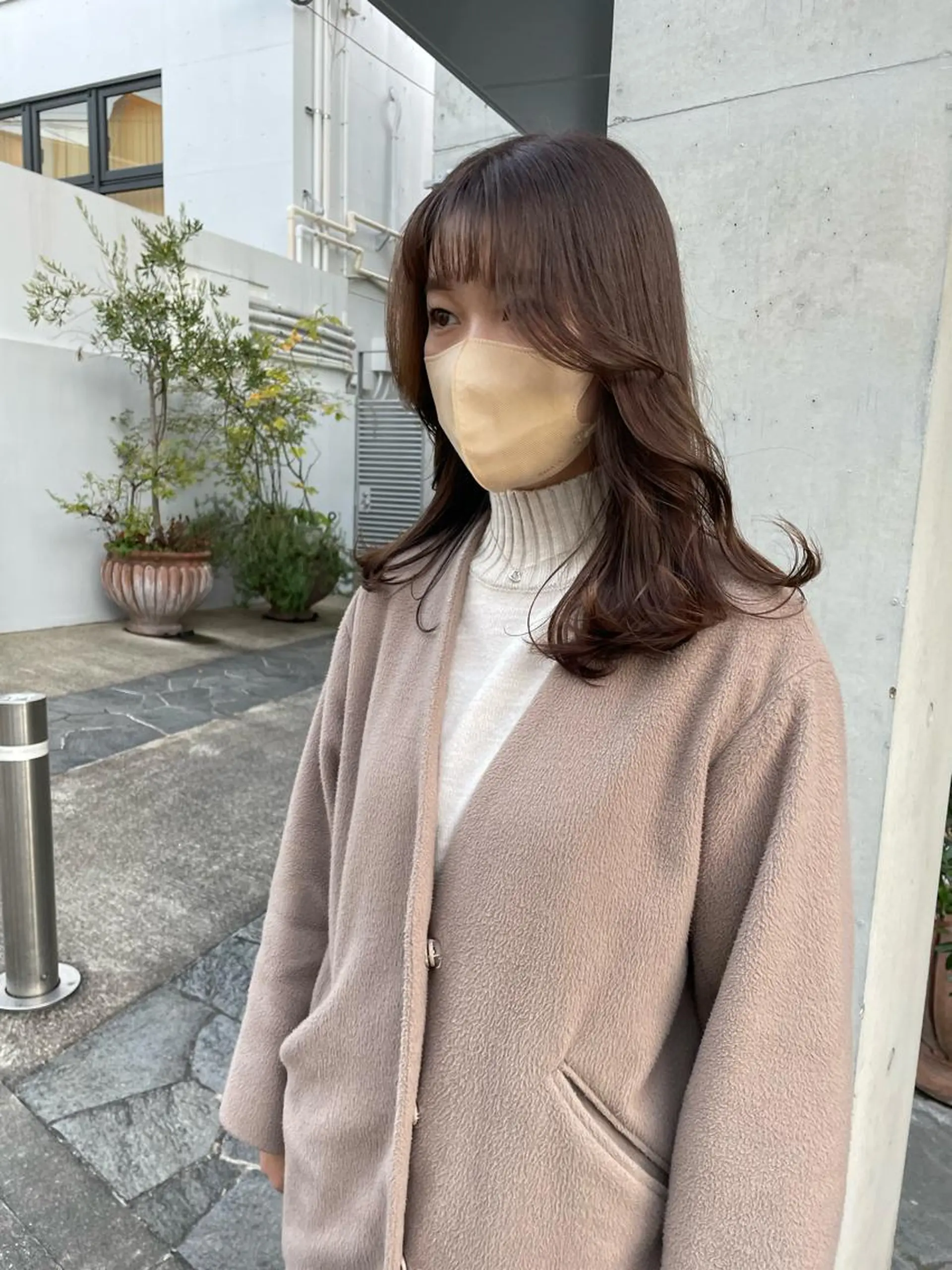 ロング カラー アッシュ ブリーチ ダブルカラー ラベンダーカラー ブリーチなしカラー カット ヘアカラー トリートメント レイヤーカット🎀 kanaのヘアスタイル