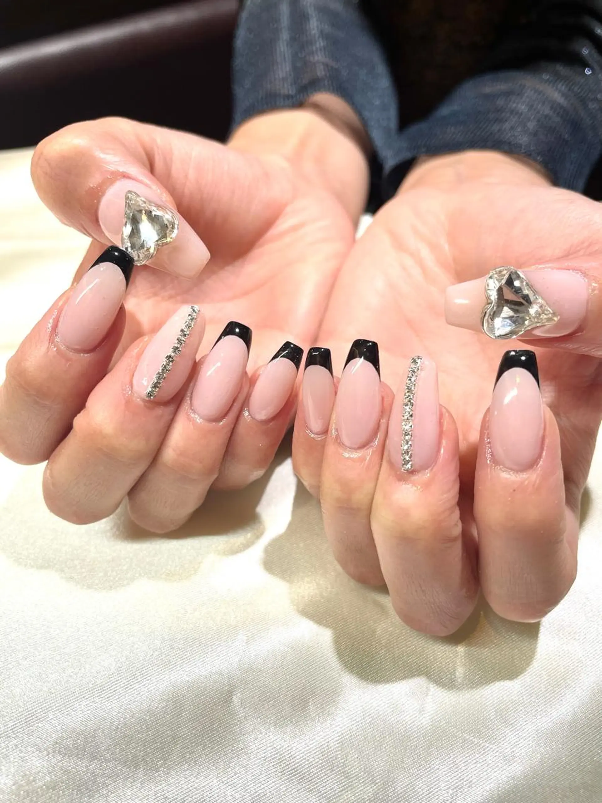 ネイル フレンチネイル ˚✧⁺⭐︎༚moca miyuu⁎⁺˳✧༚のネイルデザイン