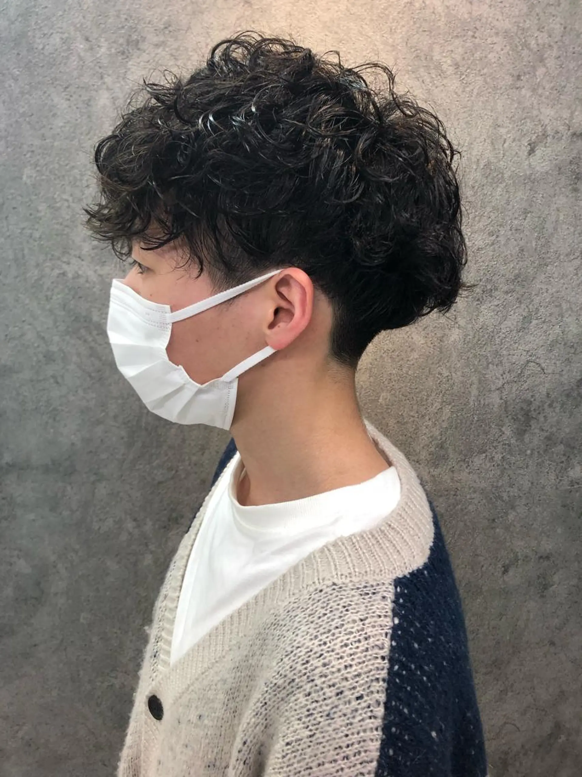 パーマ メンズ ツーブロック Noyヨシモト ヒロトのヘアスタイル
