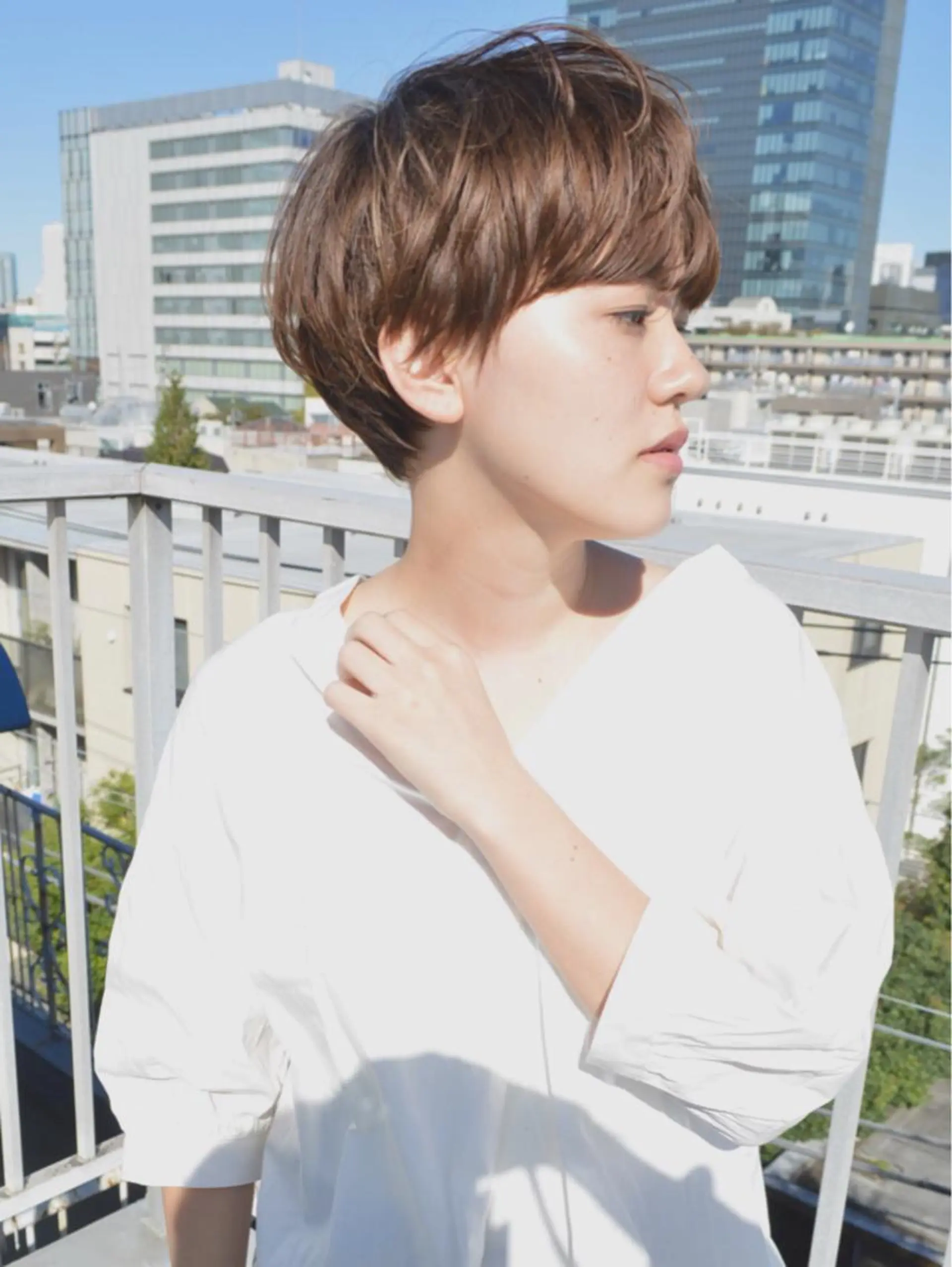 ショート カラー パーマ 小顔ショート✁ ⁂Yukari⁂のヘアスタイル