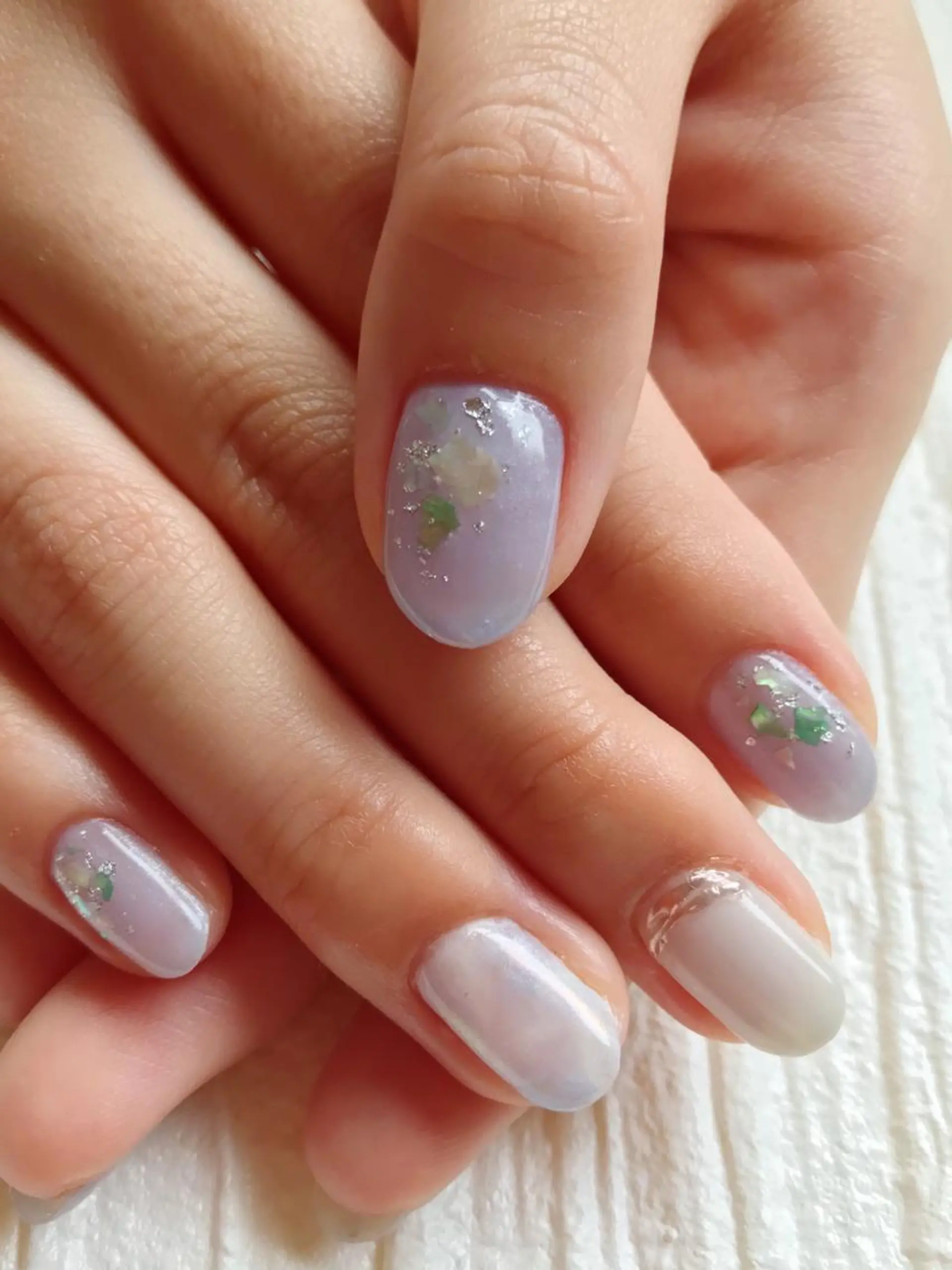 ネイル ミラーネイル ニュアンスネイル ハンドネイル NAILSALON AMULEのネイルデザイン