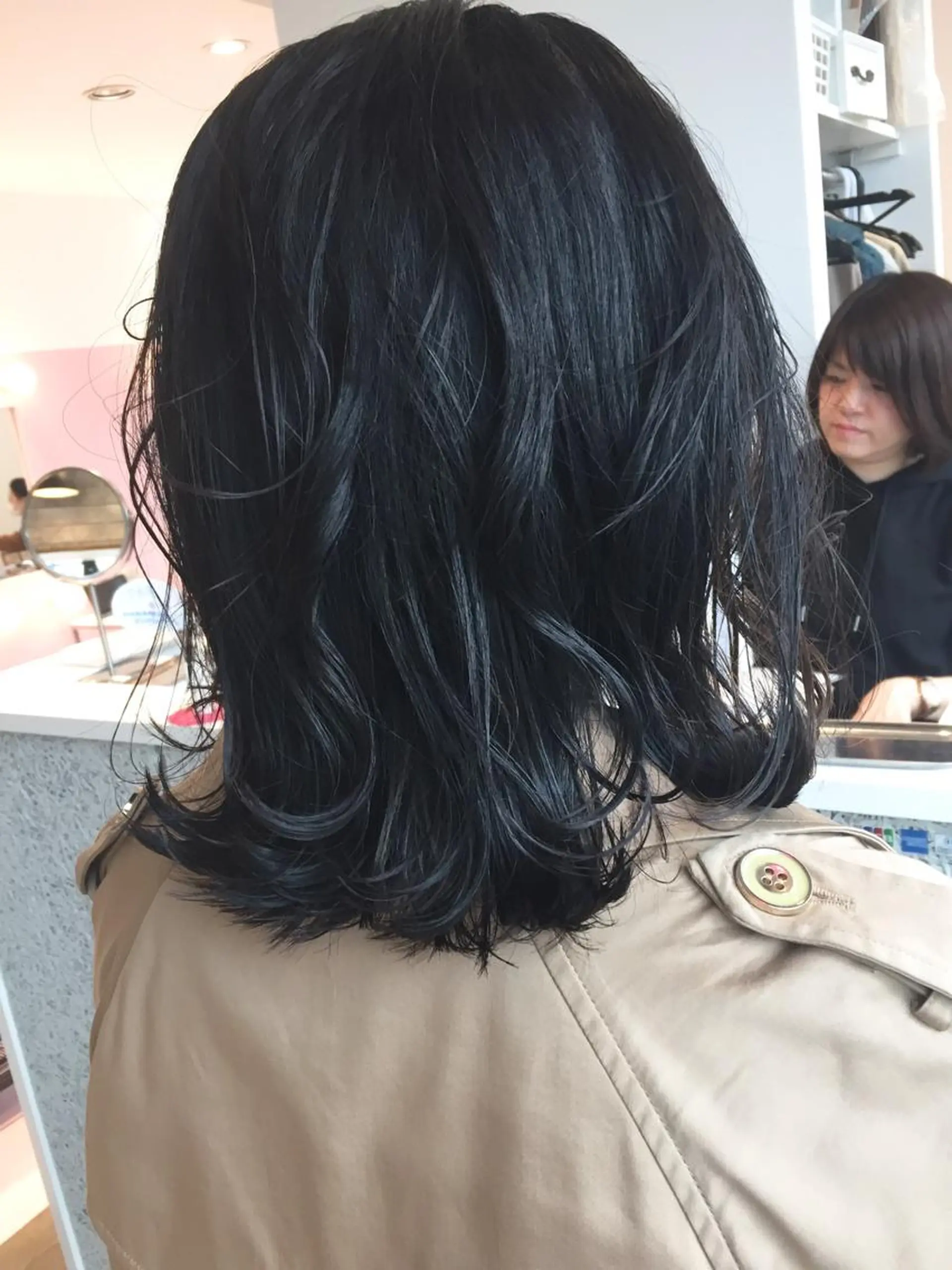 ミディアム アッシュ カット トリートメント 所渉/韓国レイヤー /ウルフカットのヘアスタイル