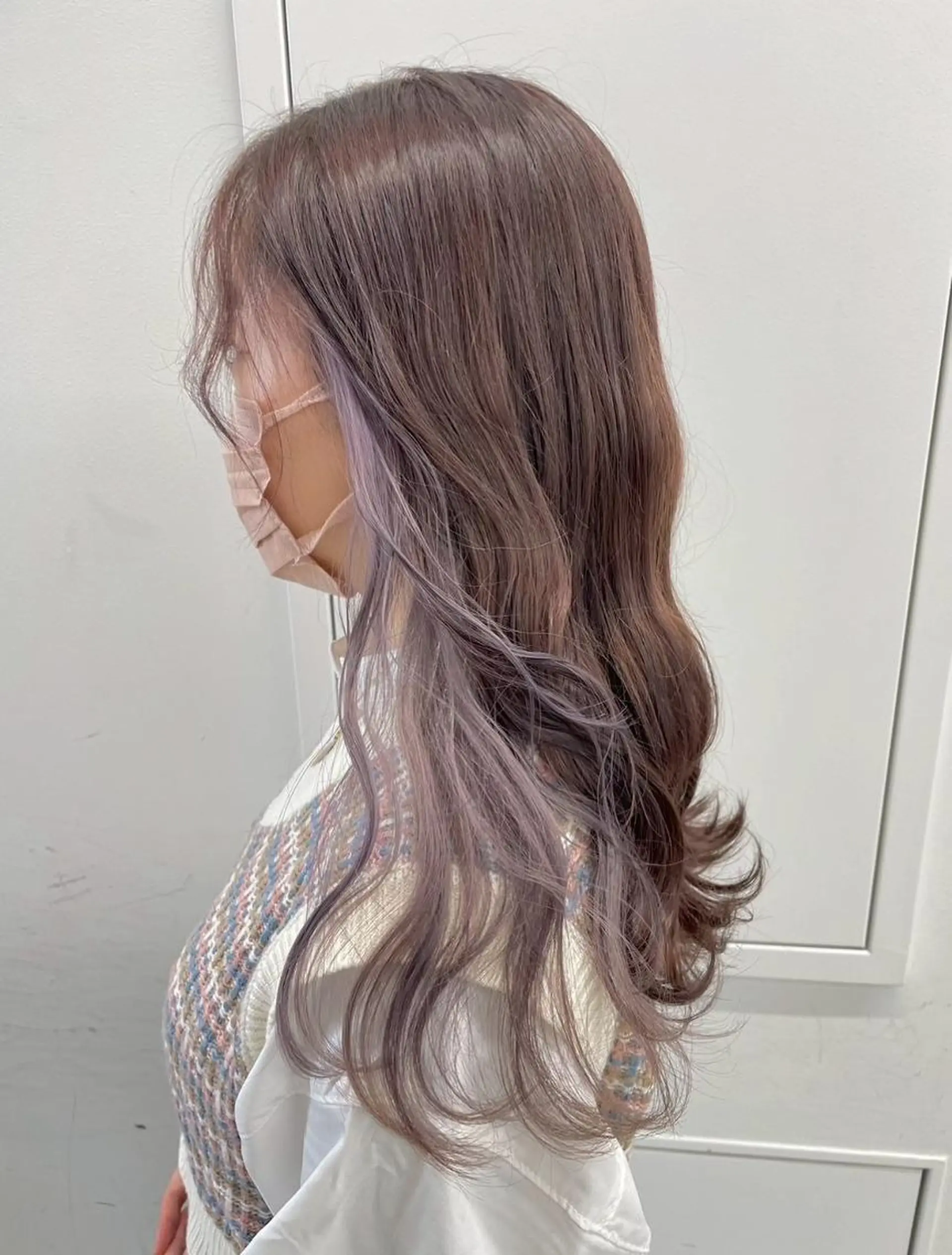 ロング カラー アディクシーカラー アッシュ ブルーカラー ダークアッシュ グレージュ 【公式】amble luxe池袋東口🩷のヘアスタイル