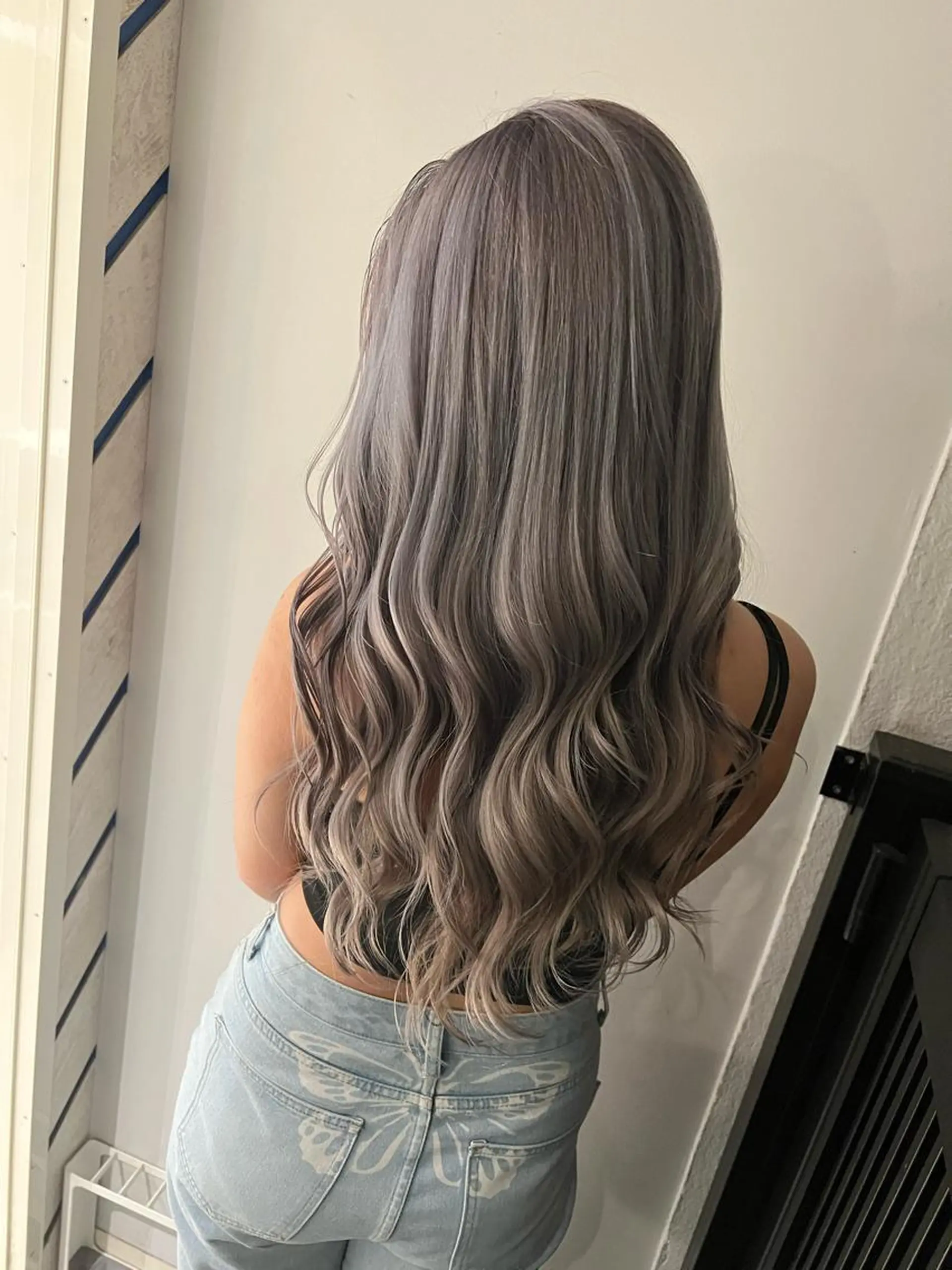 ロング カラー ヘアアレンジ 🔥ハイトーンカラー ギャルNAOKI🔥のヘアスタイル