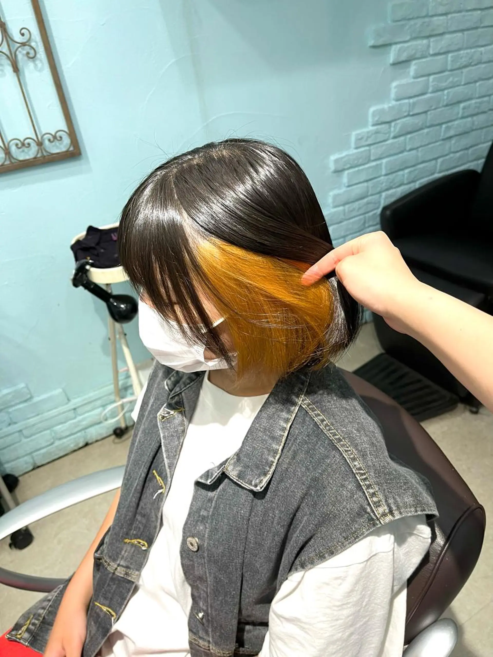 ショート カラー パーマ ヘアカラー トリートメント ヘアセット 🩶【推しハイトーン 】yuzu🩶のヘアスタイル