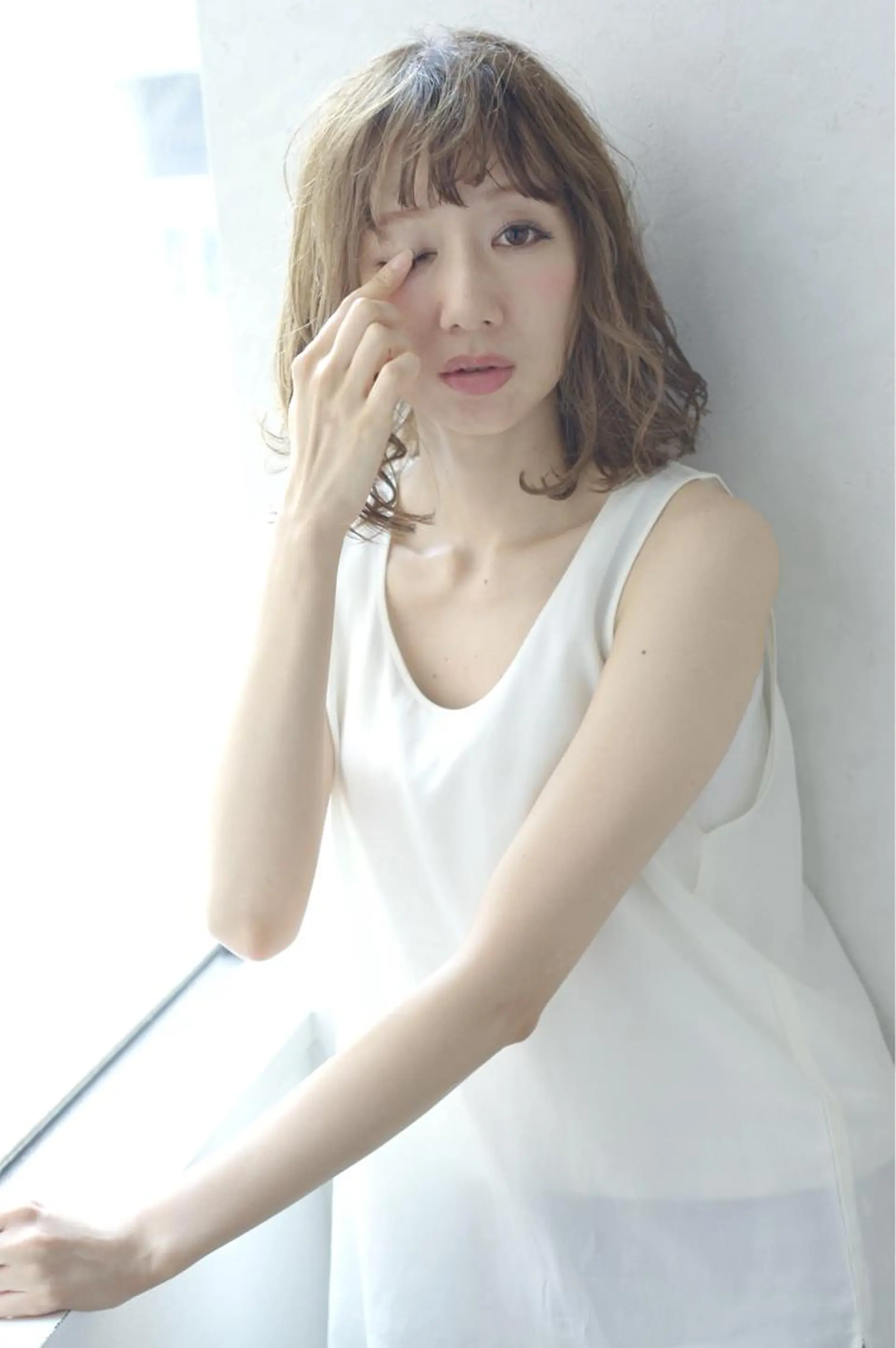 ミディアム カラー パーマ ヘアアレンジ 💎髪質改善💎 デザイナーshinのヘアスタイル