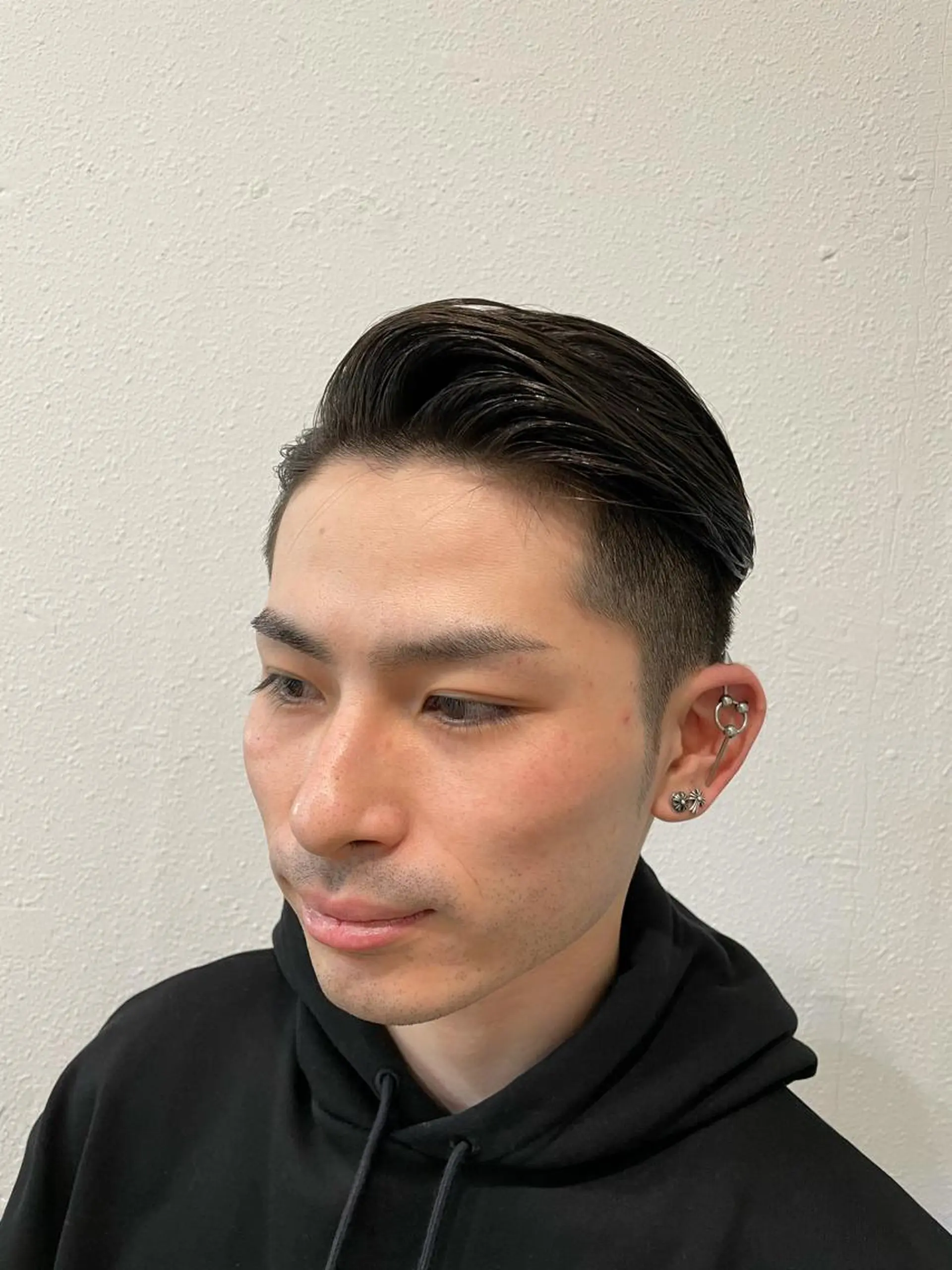 ショート メンズ 七三 ツーブロック 美髪矯正/髪質改善 レガロ堺市伏尾/松田のヘアスタイル