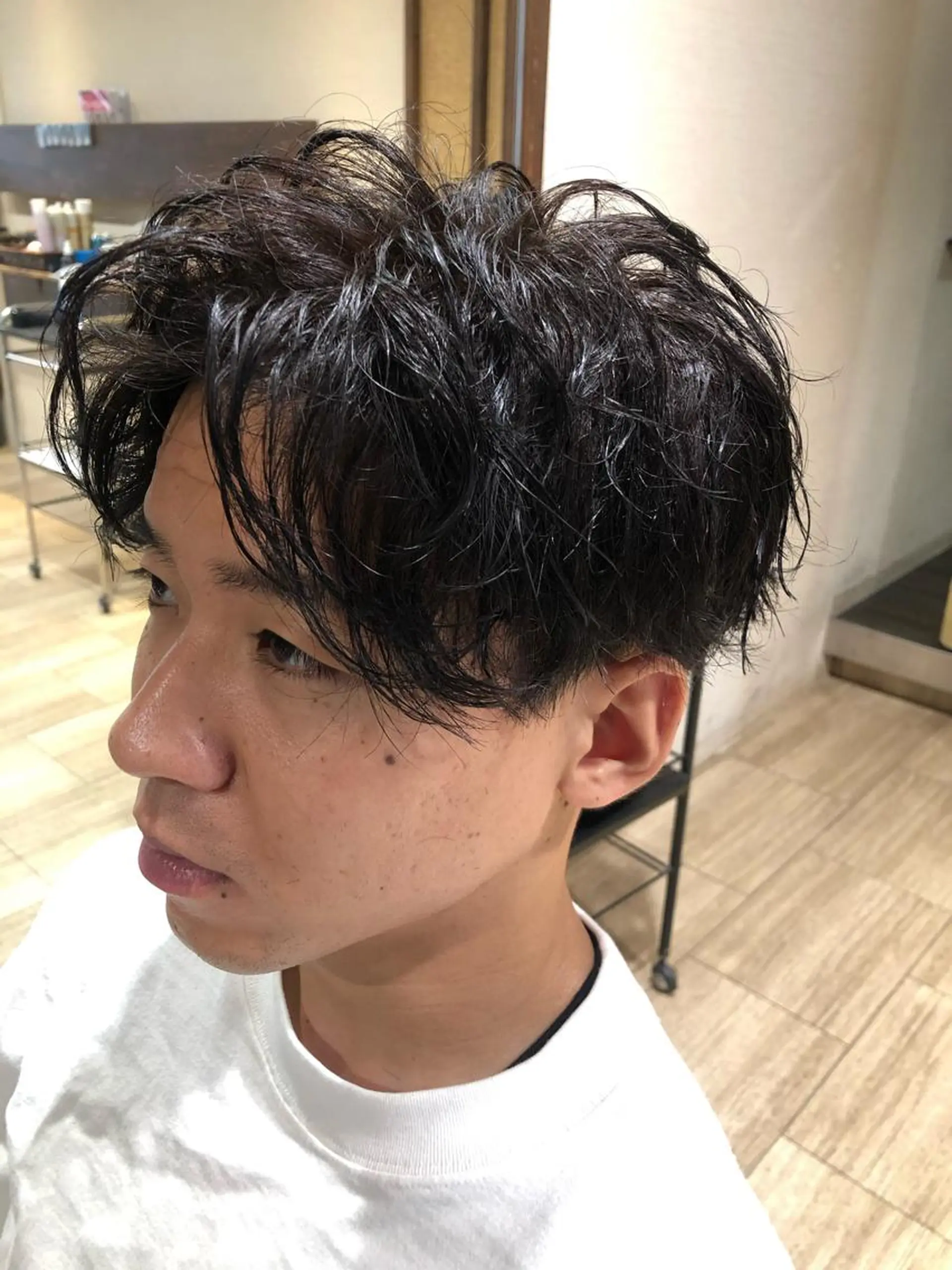 ショート パーマ メンズ パーマ/ハイトーン スパイキー/神田正紀のヘアスタイル