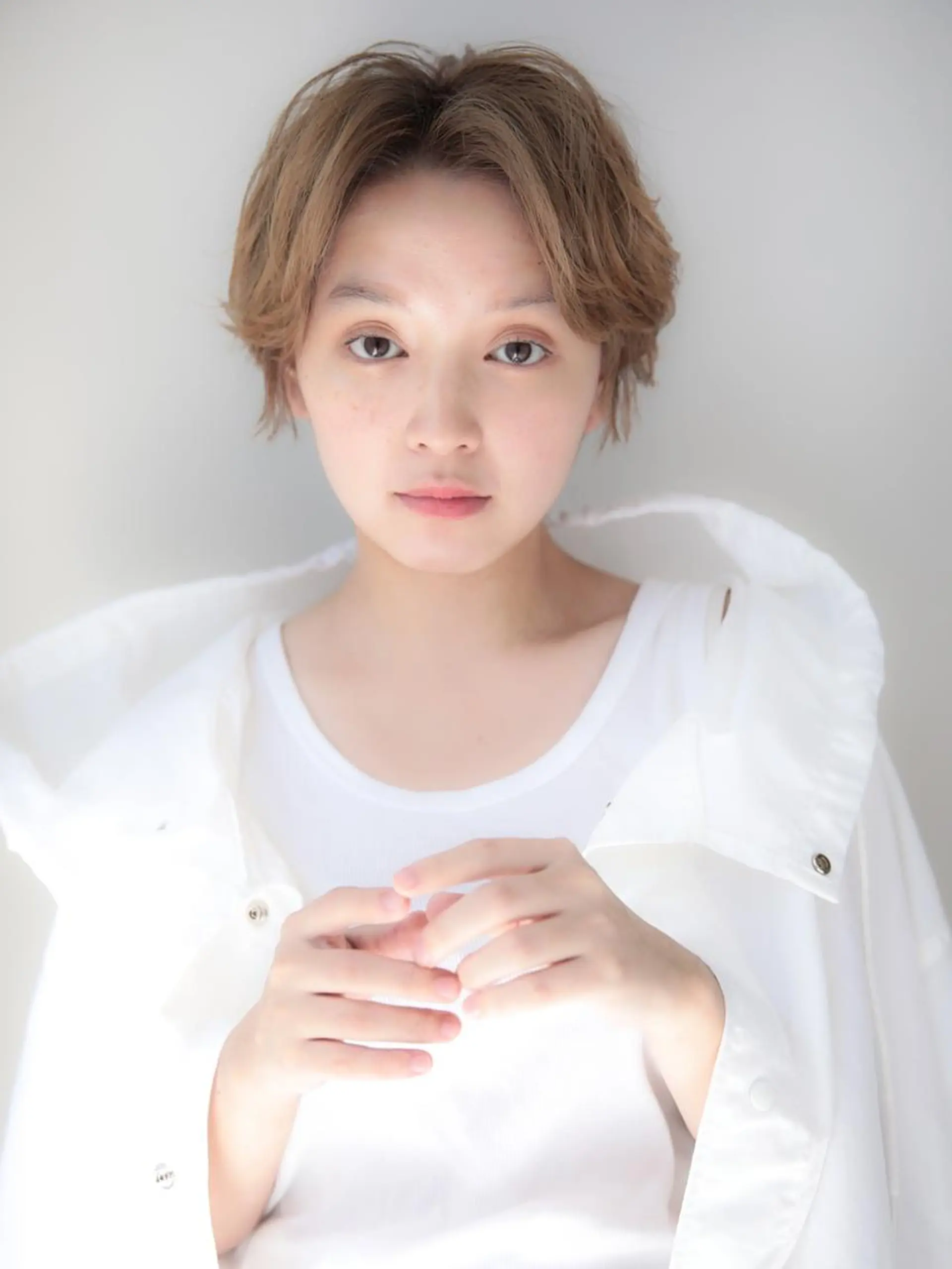 ショート カラー レイヤーカット✂️ 横浜No1♡下鳥翔子のヘアスタイル
