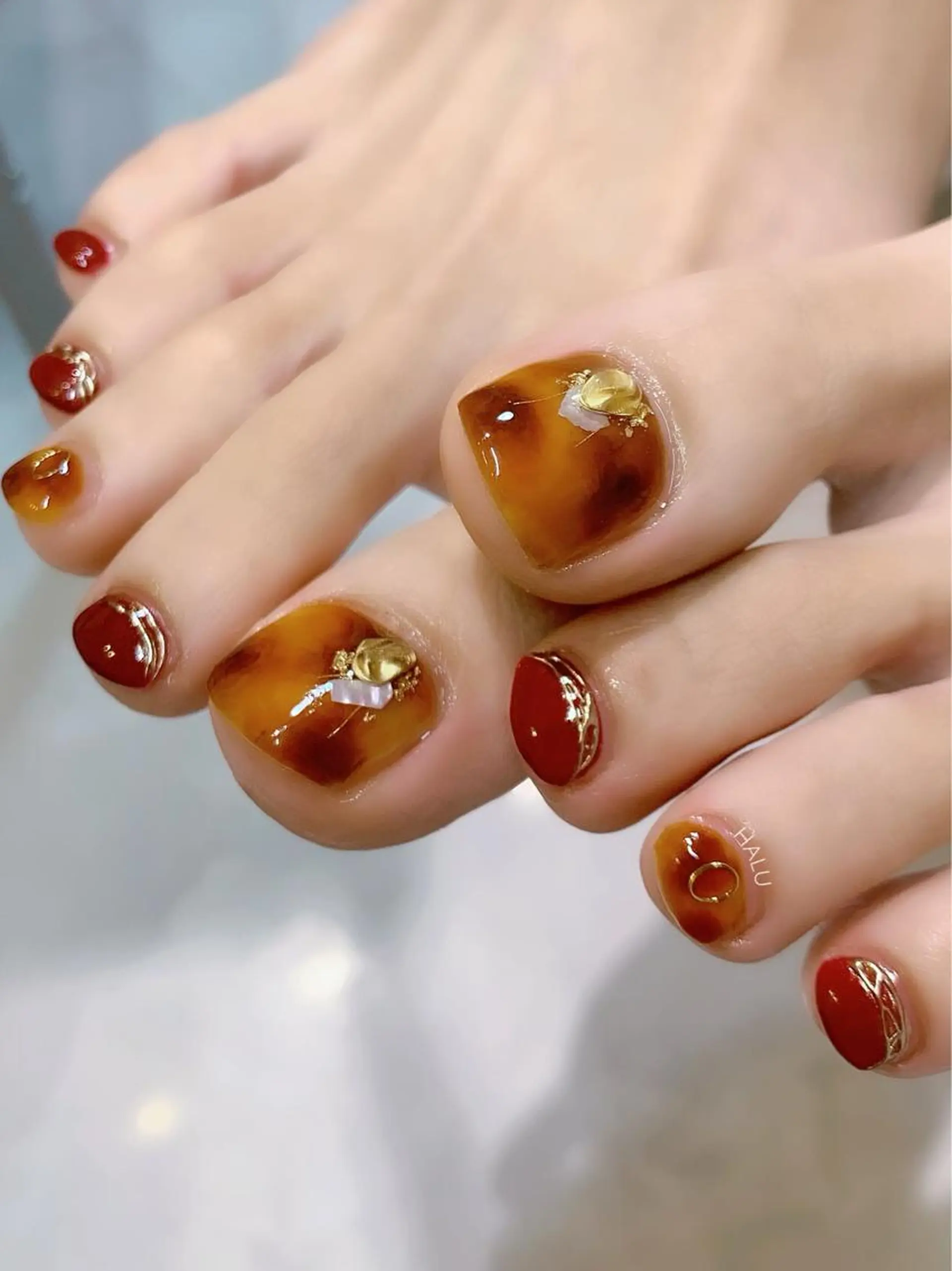 ネイル べっ甲ネイル HALU ハルのネイルデザイン