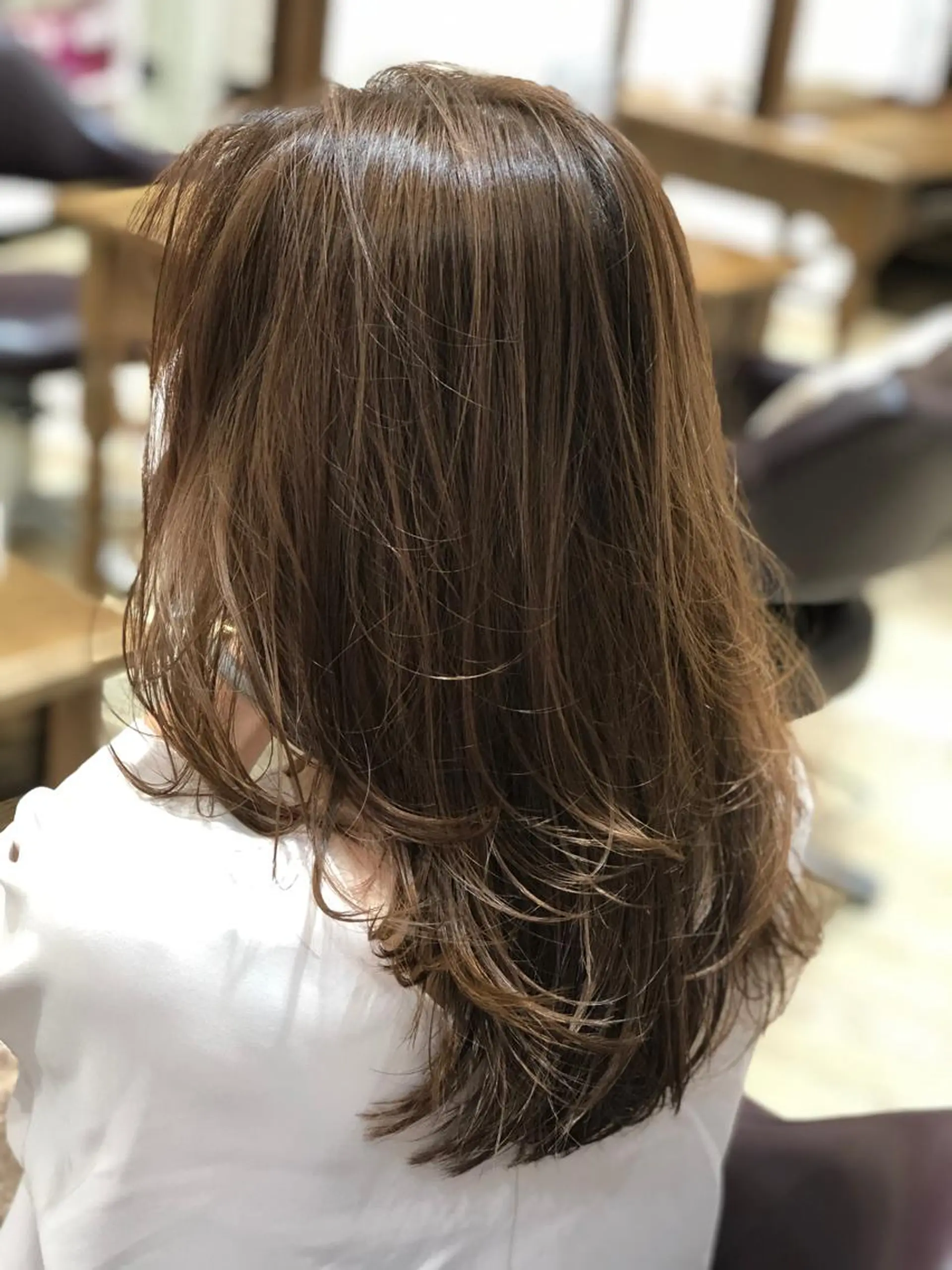 セミロング カラー 🍀褒められヘア🍀 松尾舜のヘアスタイル