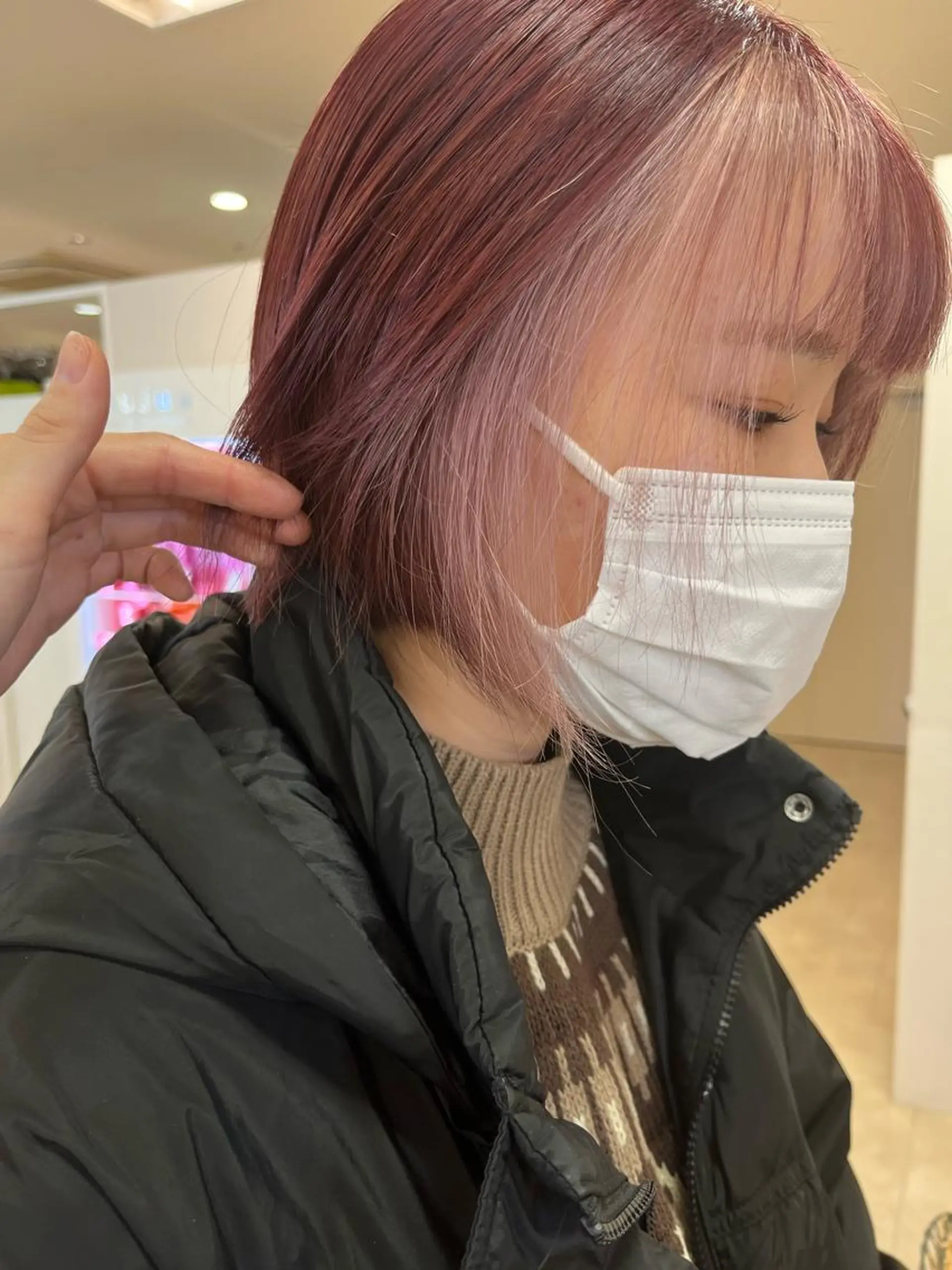 ミディアム カラー 暖色専門美容師🎀 お客様満足度◎のヘアスタイル