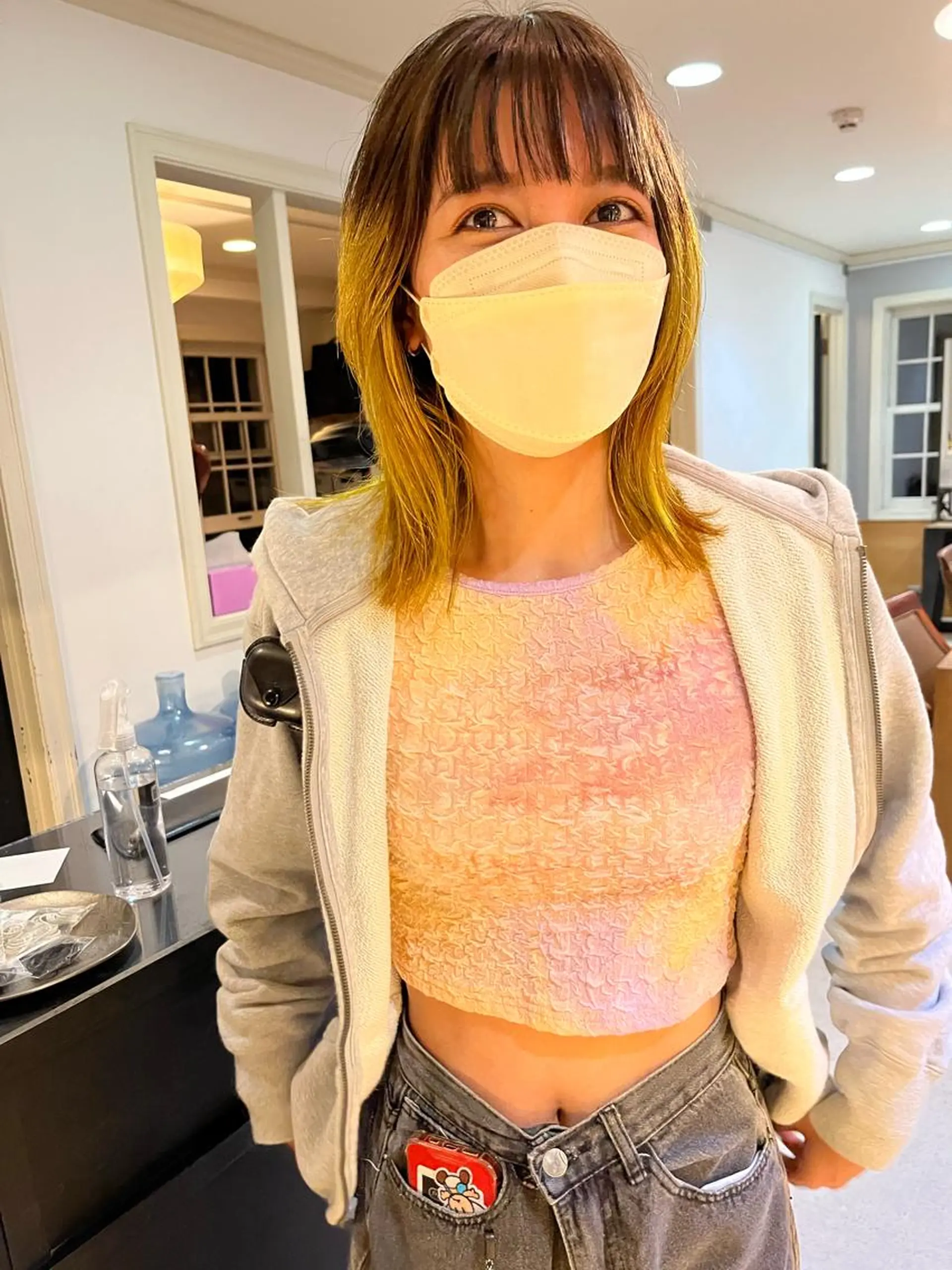 ミディアム カラー eri kinjoのヘアスタイル