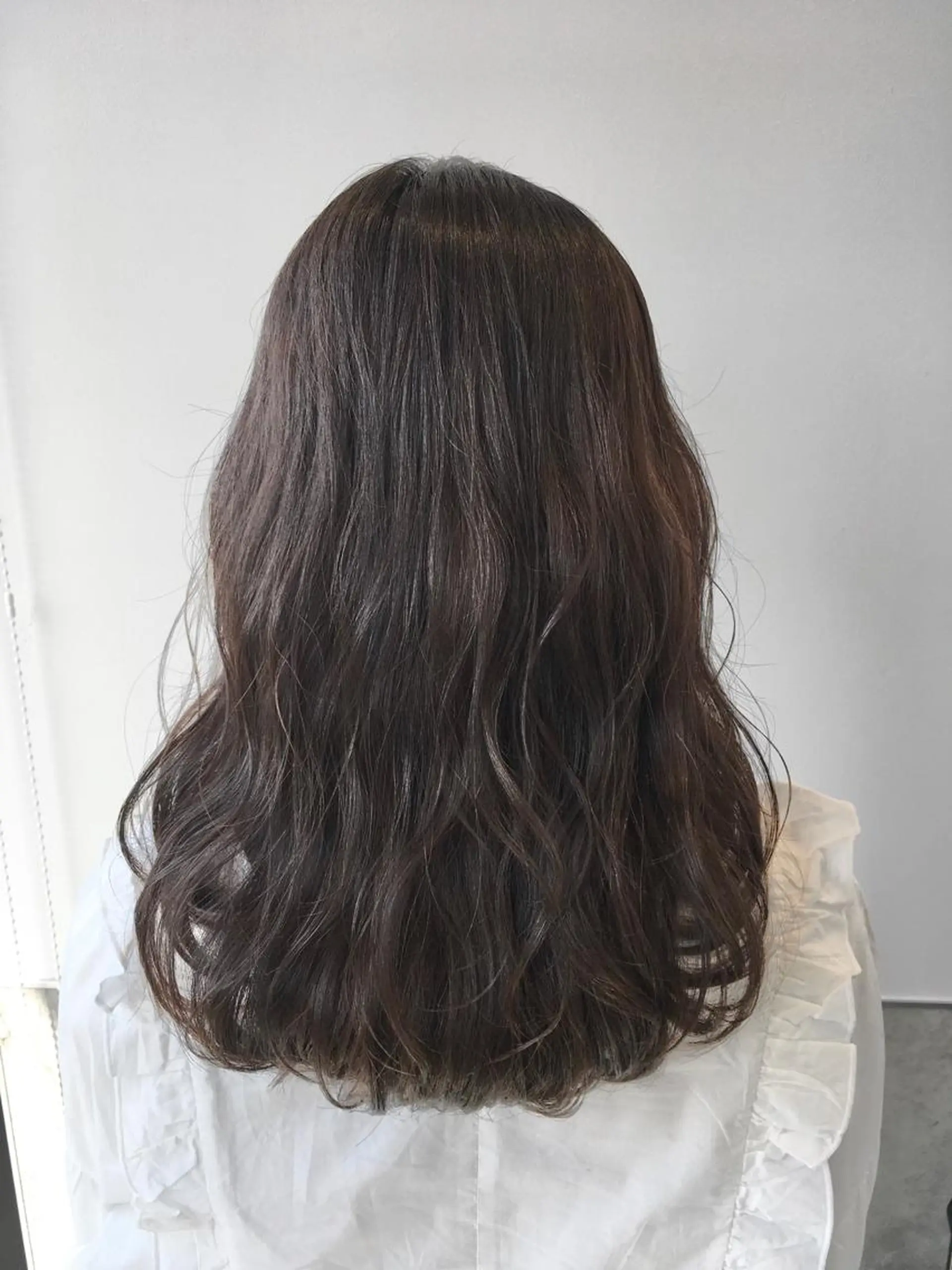セミロング カラー グレージュ ヘアカラー トリートメント ヘアセット yoshi ☆のヘアスタイル