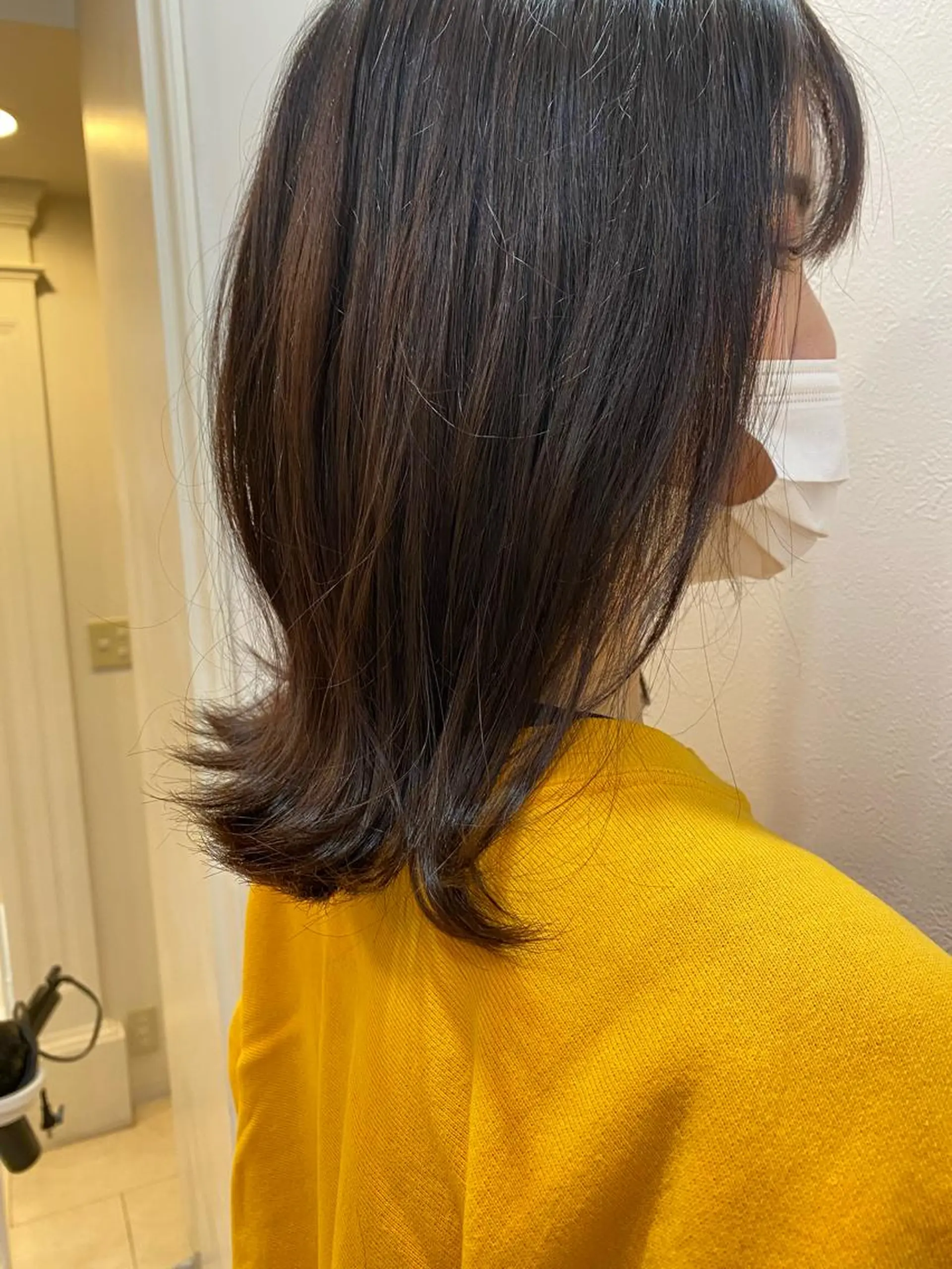 ミディアム カラー ピンクカラー 菜 摘のヘアスタイル